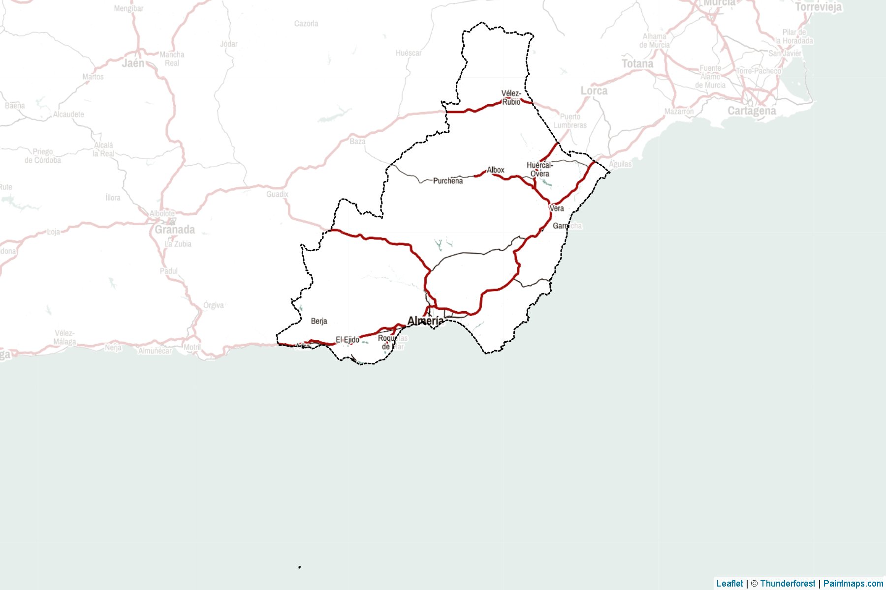 Almeria (Andalusia) Map Cropping Samples-2