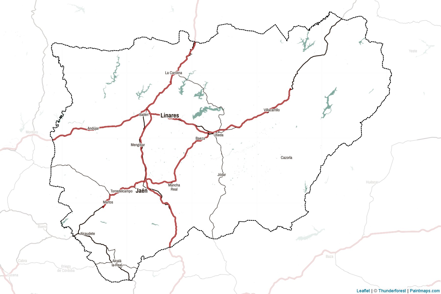 Jaen (Andalusia) Map Cropping Samples-2