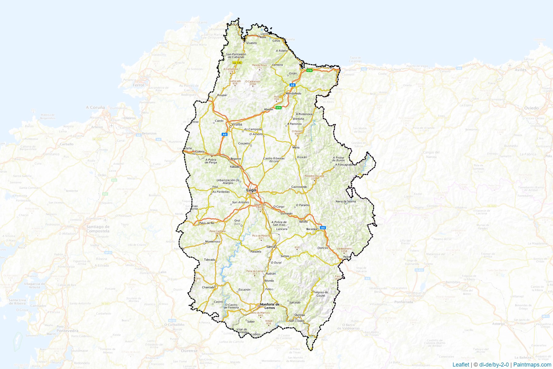 Lugo (Galicia) Map Cropping Samples-1