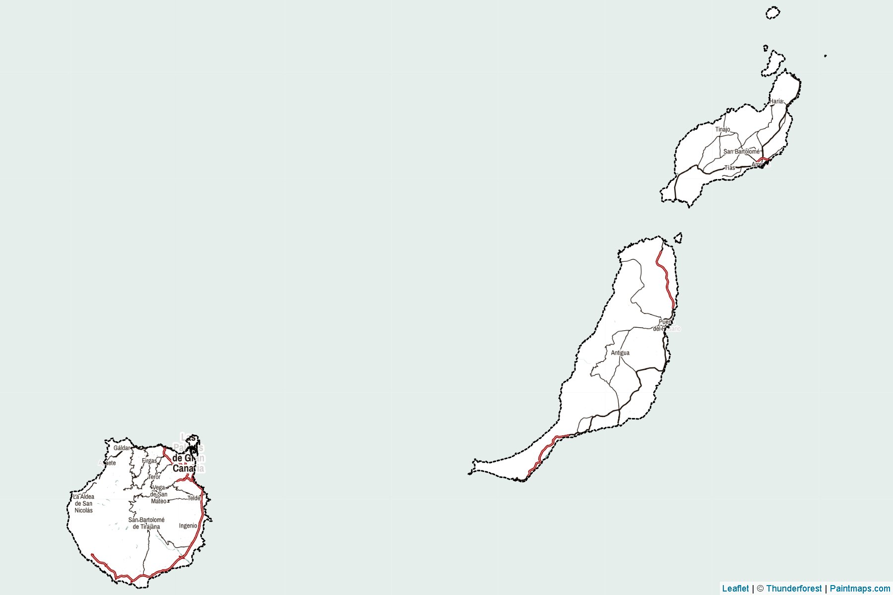 Las Palmas (Kanarya Adaları) Haritası Örnekleri-2
