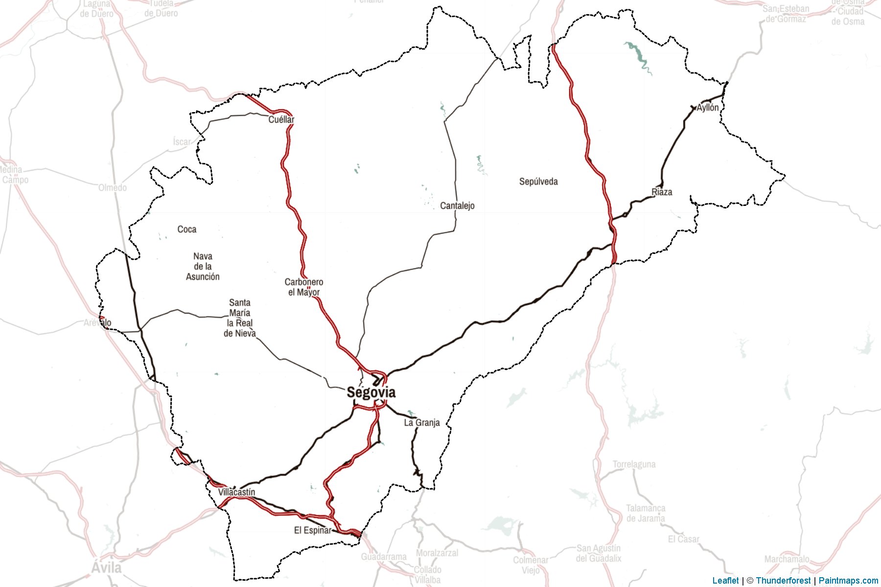 Segovia (Castile and Leon) Map Cropping Samples-2