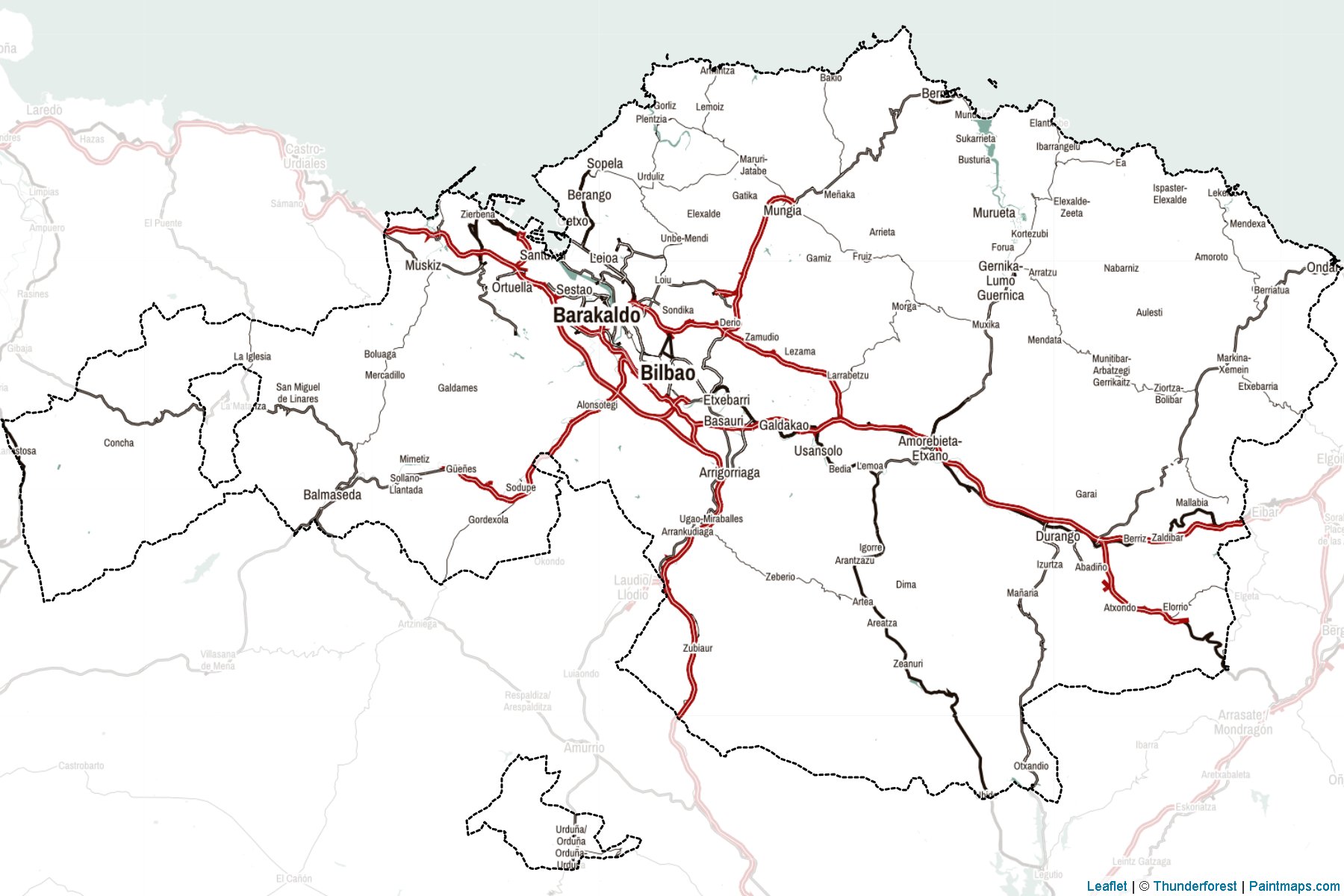 Biscay (Basque Country) Map Cropping Samples-2