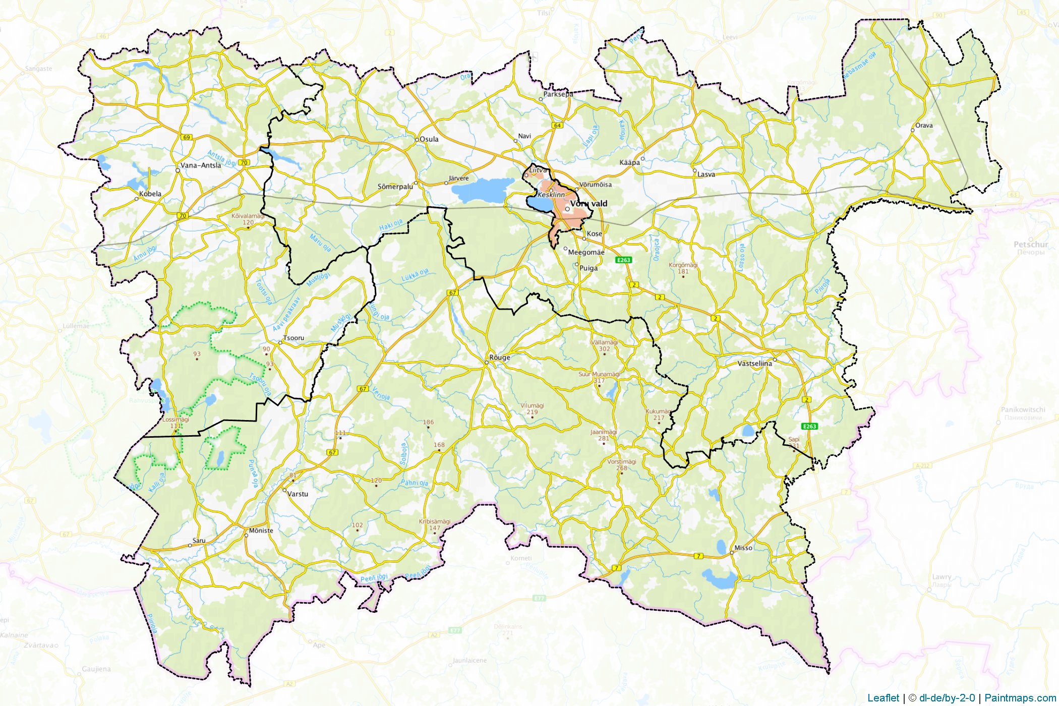 Võru (Estonia) Map Cropping Samples-1