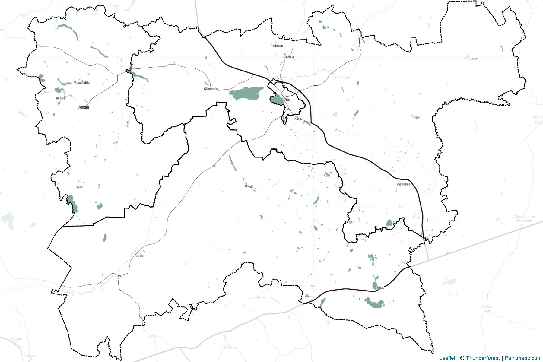 Võru (Estonia) Map Cropping Samples-2