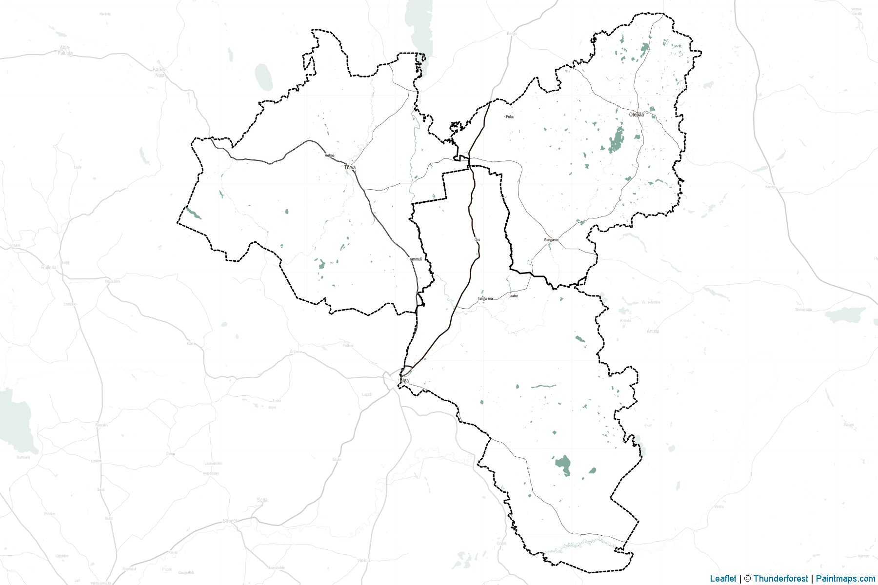 Muestras de recorte de mapas Valga (Estonia)-2