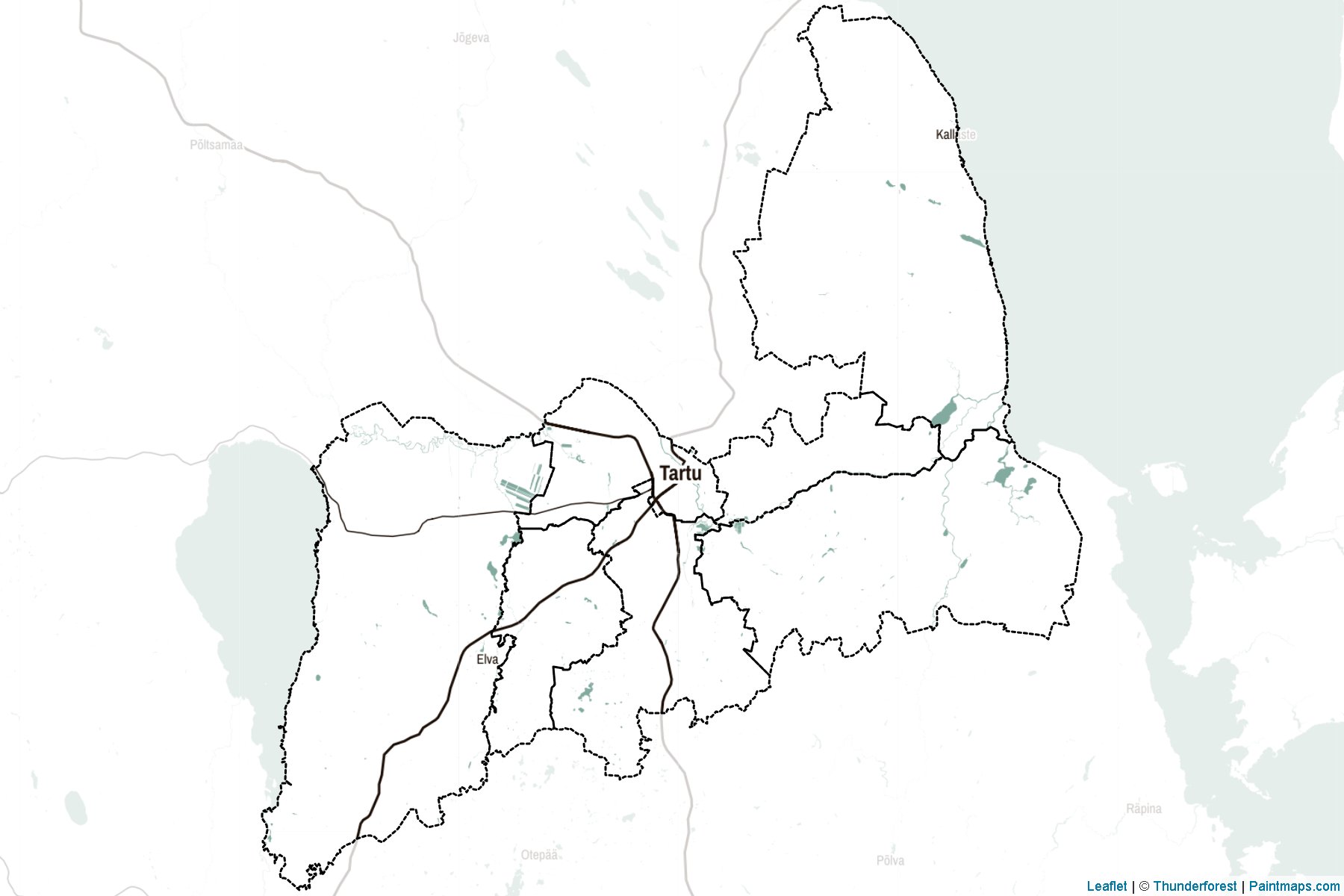 Tartu ili (Estonya) Haritası Örnekleri-2
