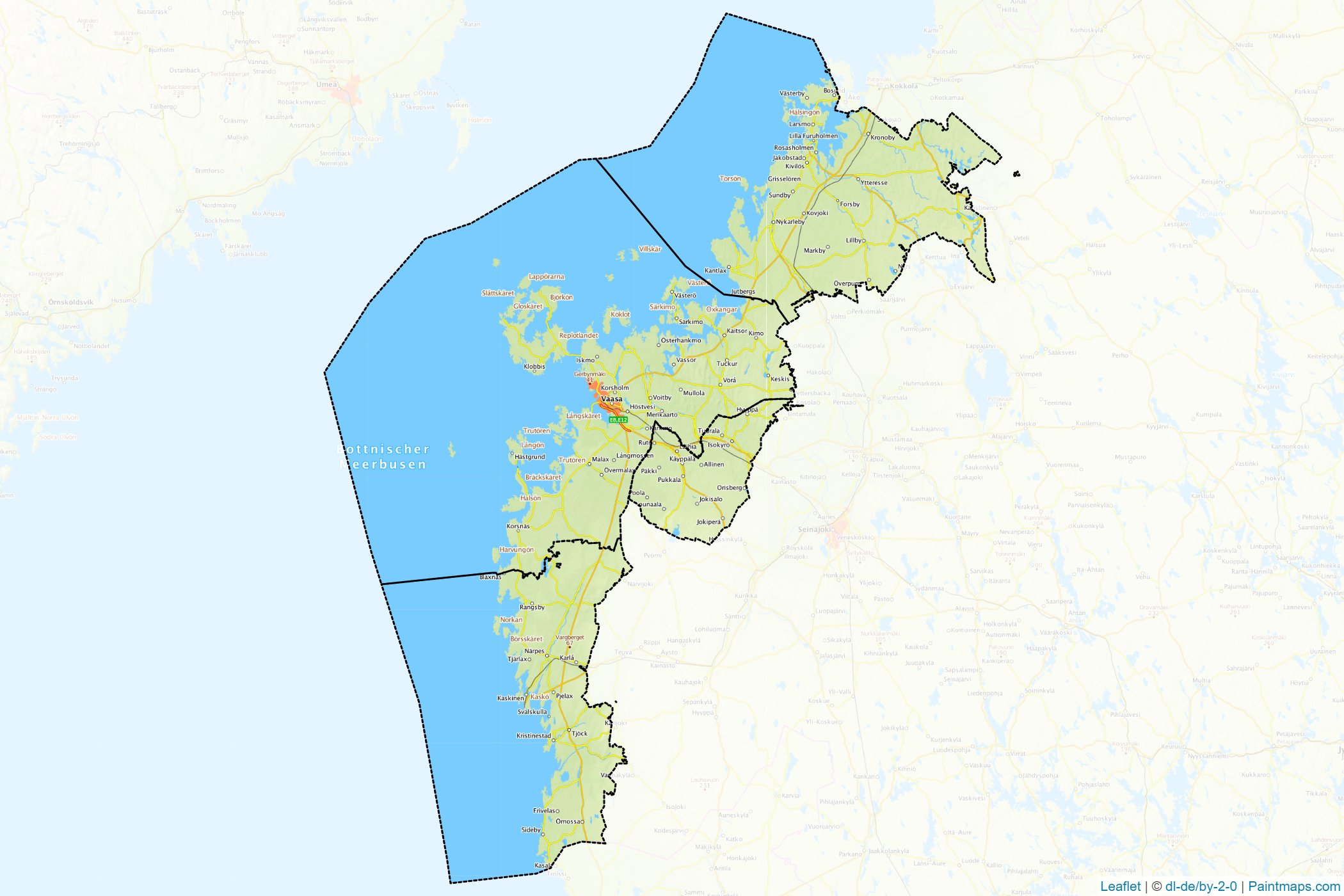 Ostrobothnia (West Finland) Map Cropping Samples-1