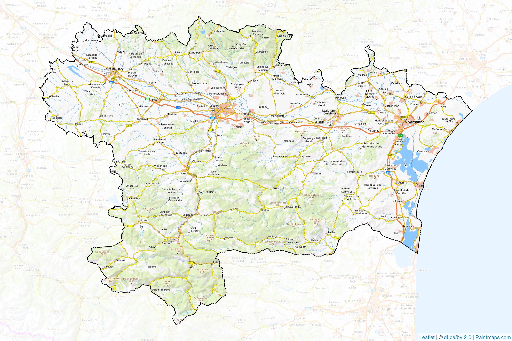 Aude (Occitania) Map Cropping Samples-1