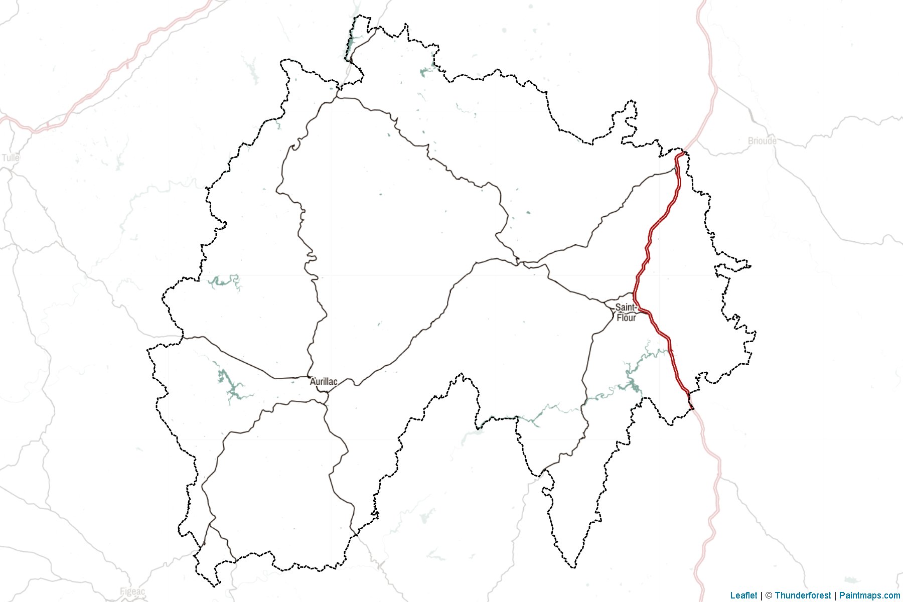 Cantal (Auvergne-Rhône-Alpes) Haritası Örnekleri-2