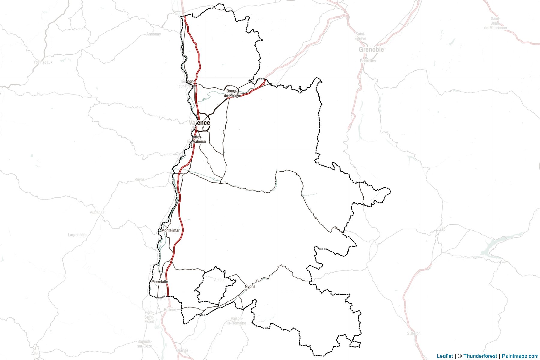 Drôme (Auvergne-Rhone-Alpes) Map Cropping Samples-2