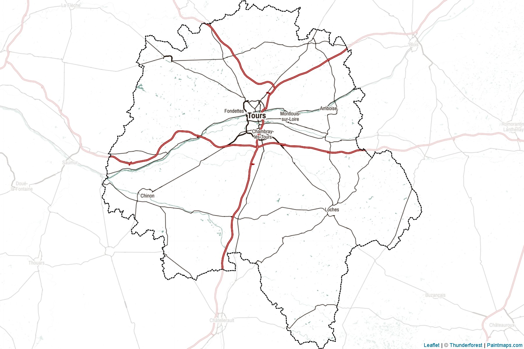 Indre-et-Loire (Centre) Map Cropping Samples-2