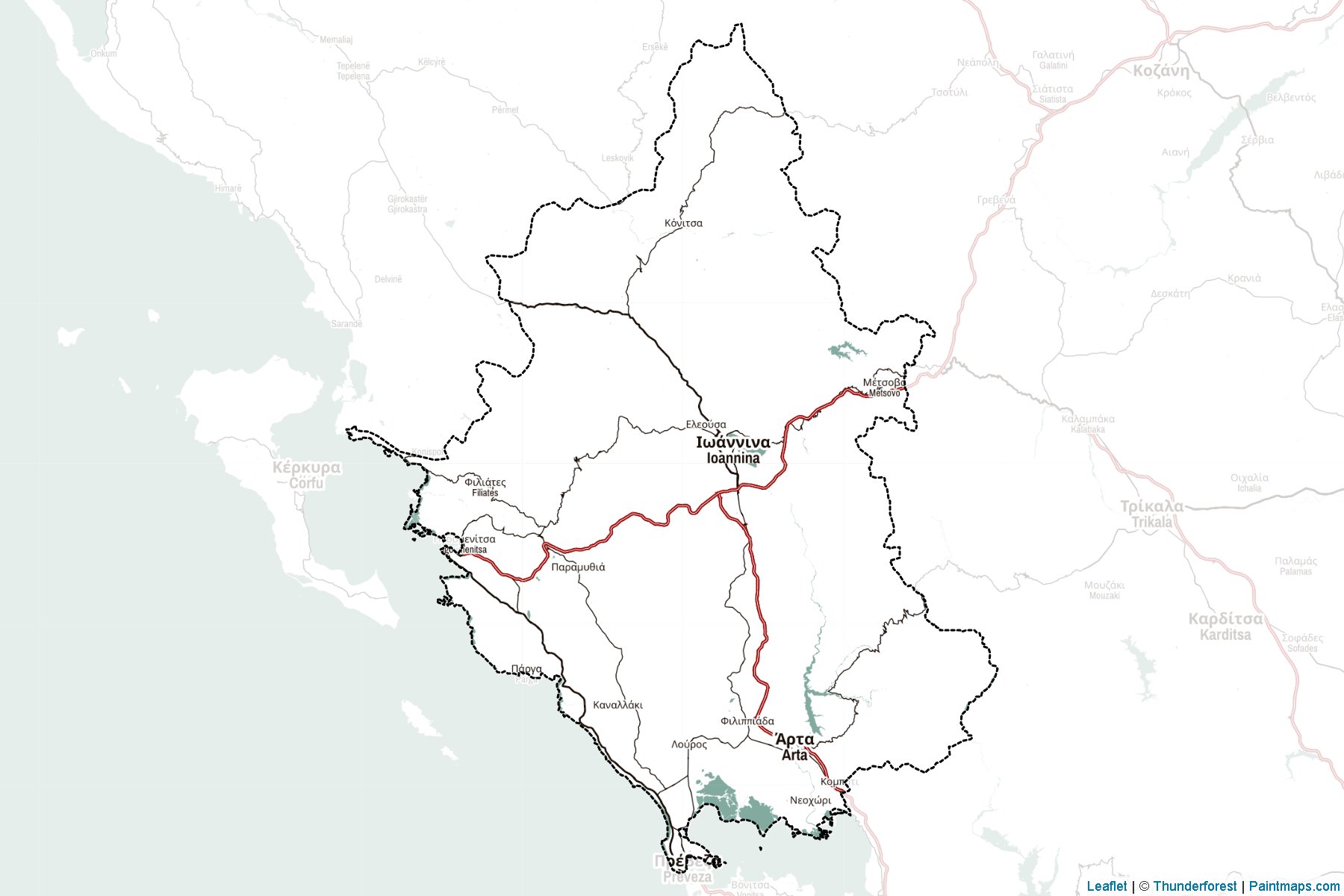 Epirus (Greece) Map Cropping Samples-2