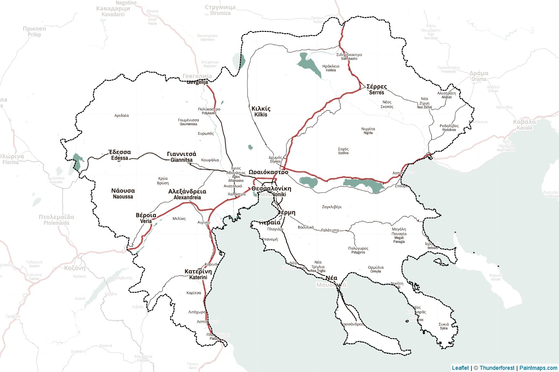 Central Macedonia (Greece) Map Cropping Samples-2