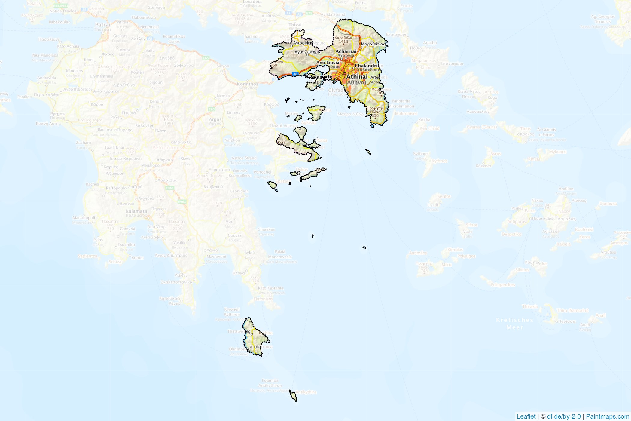 Attica (Greece) Map Cropping Samples-1