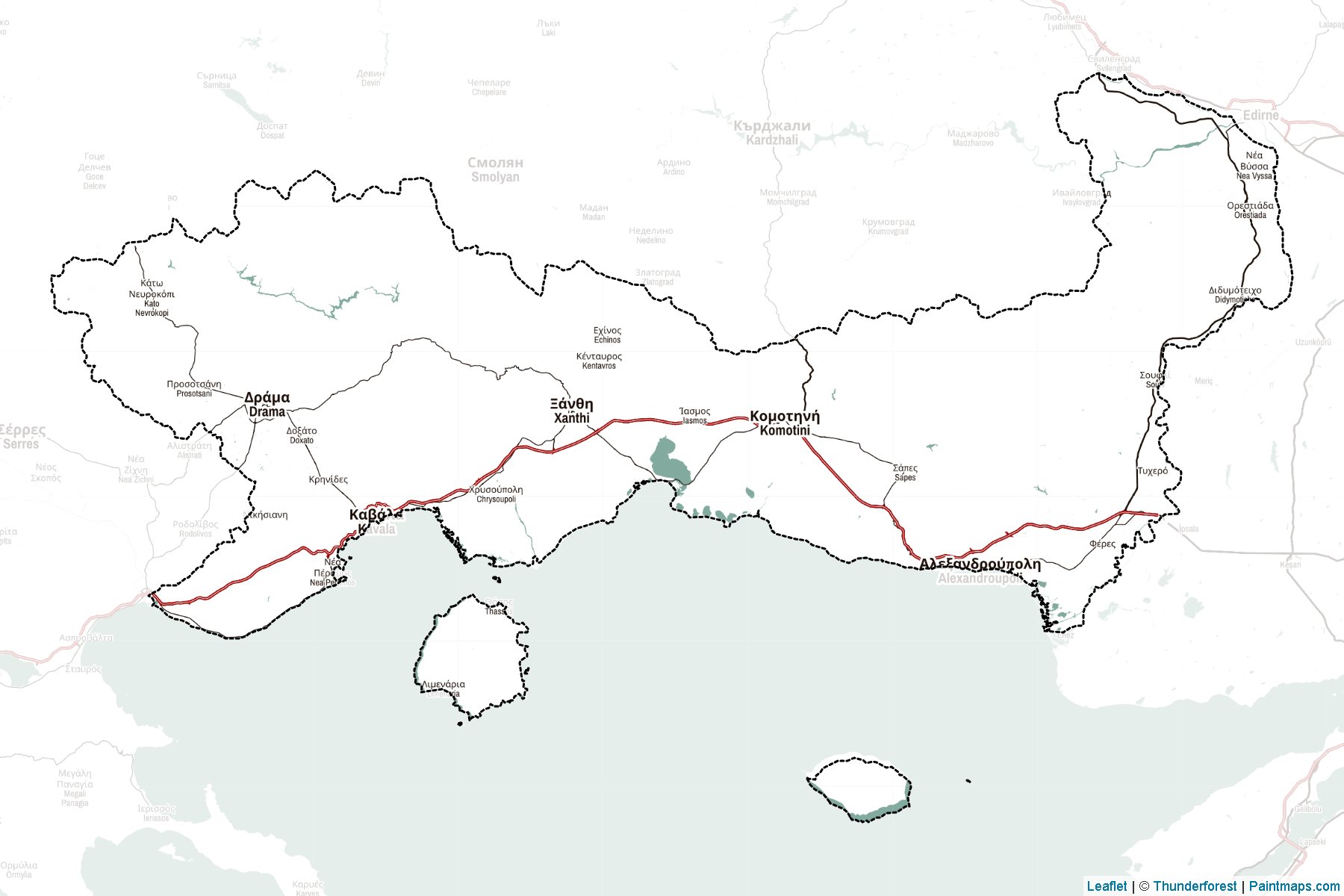 East Macedonia and Thrace (Greece) Map Cropping Samples-2