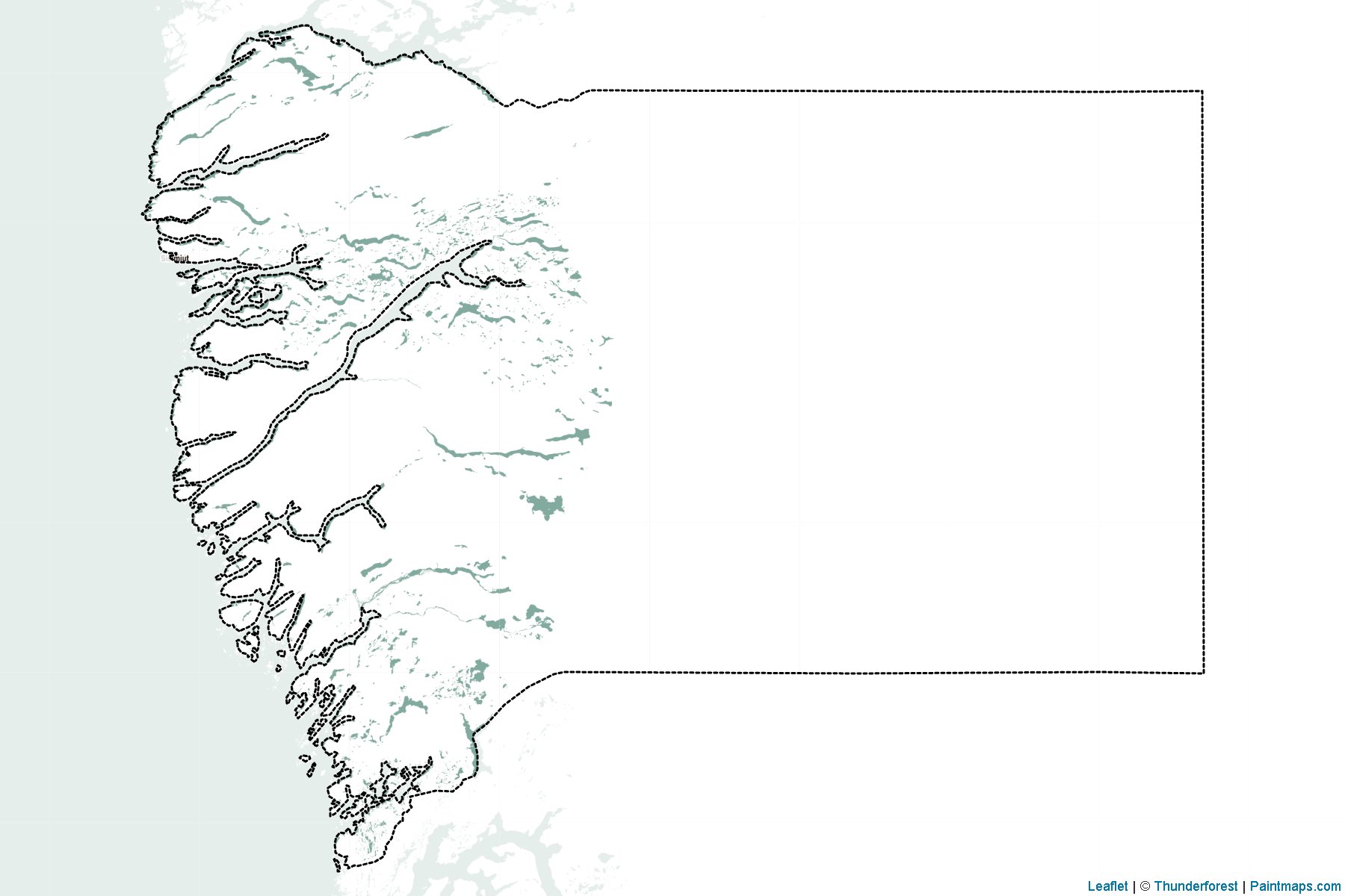 Qeqqata Kommunia (Greenland) Map Cropping Samples-2