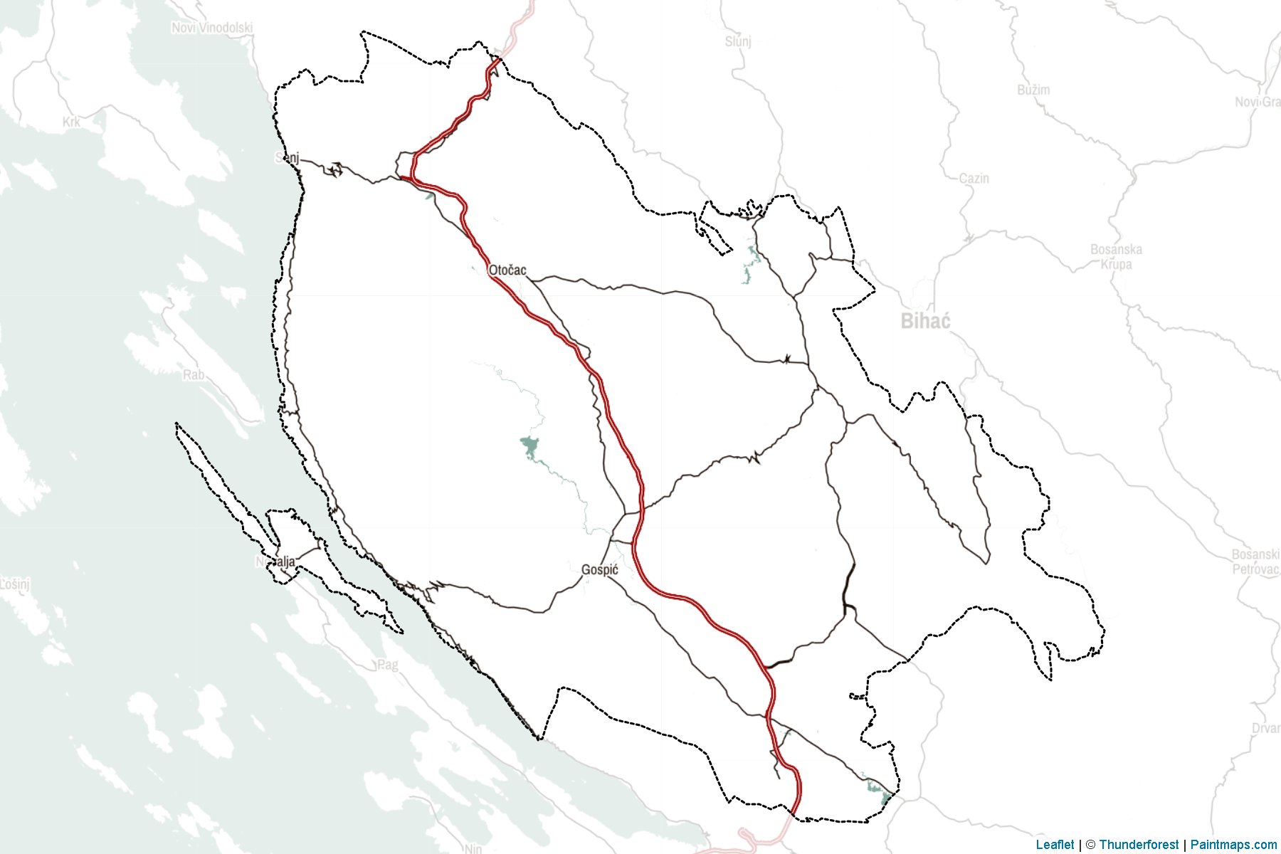 Licko-senjska (Croatia) Map Cropping Samples-2