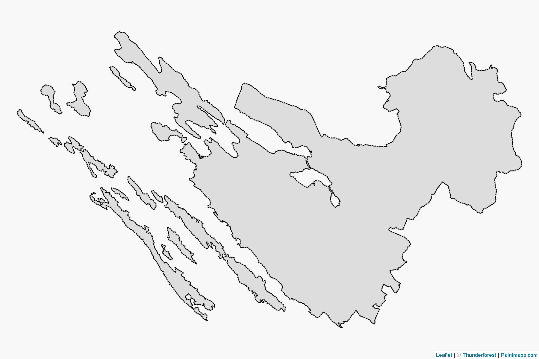 Muestras de recorte de mapas Zadarska (Croacia)-2