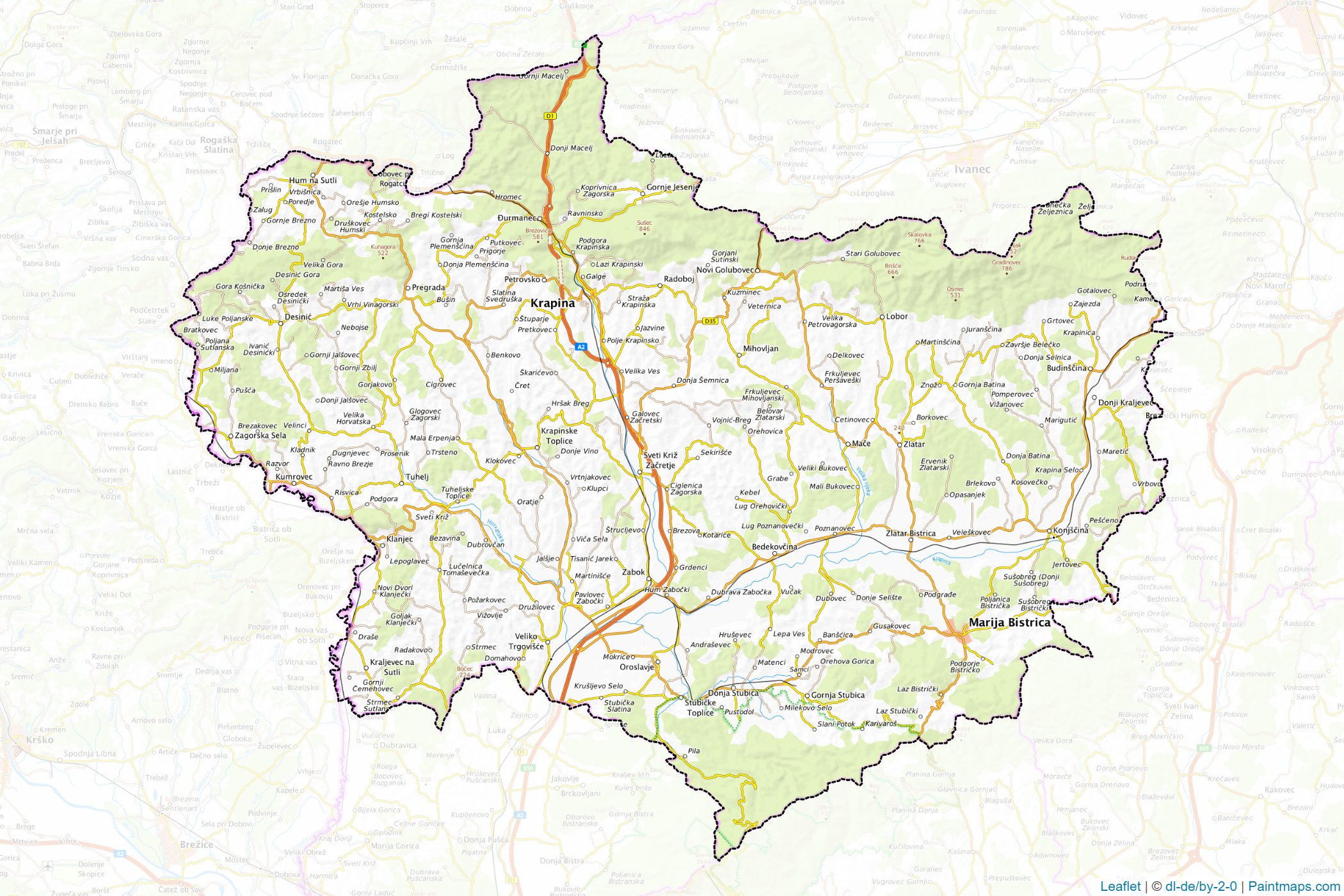 Krapinsko-zagorska (Croatia) Map Cropping Samples-1