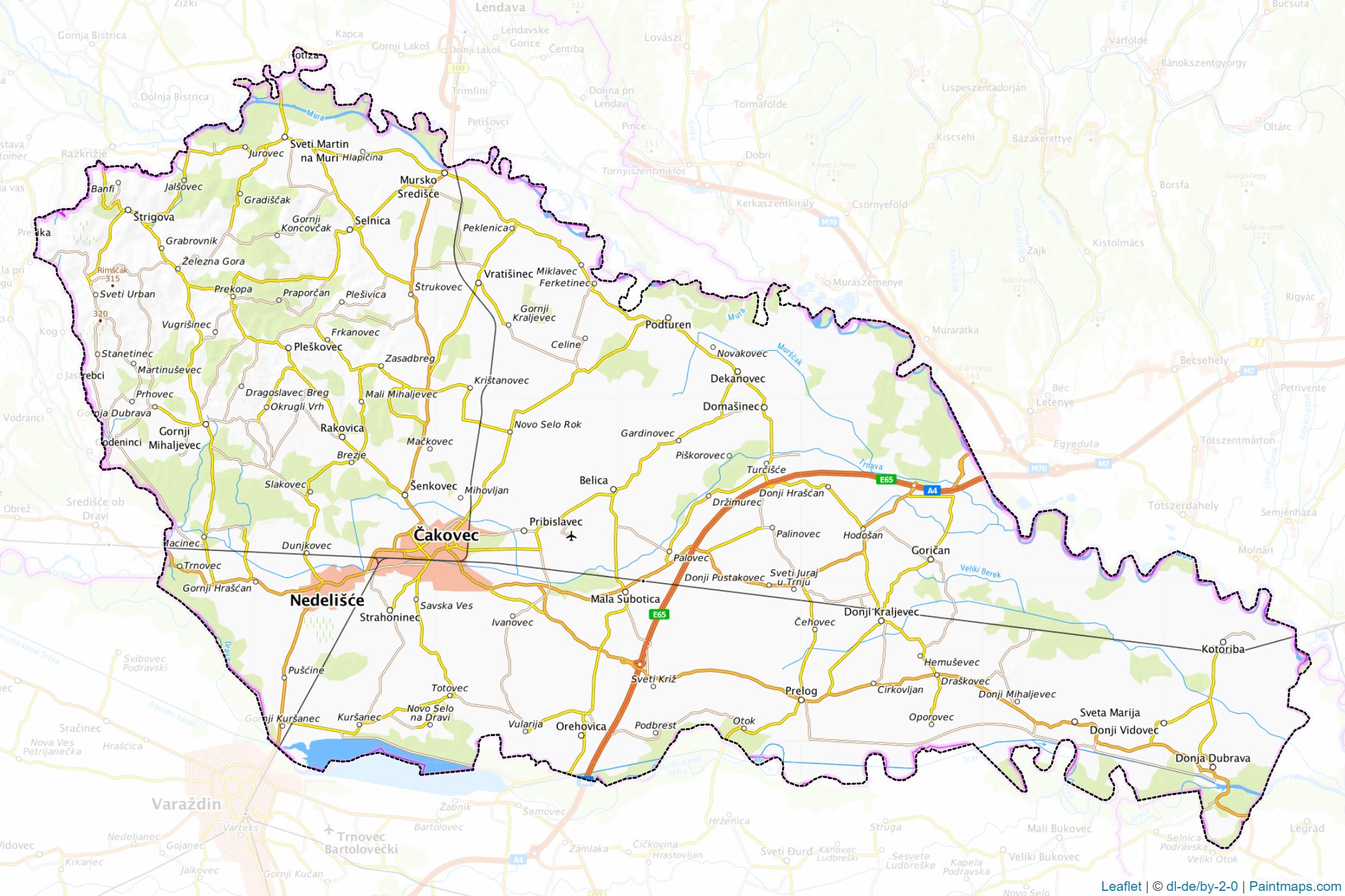 Medimurska (Croatia) Map Cropping Samples-1