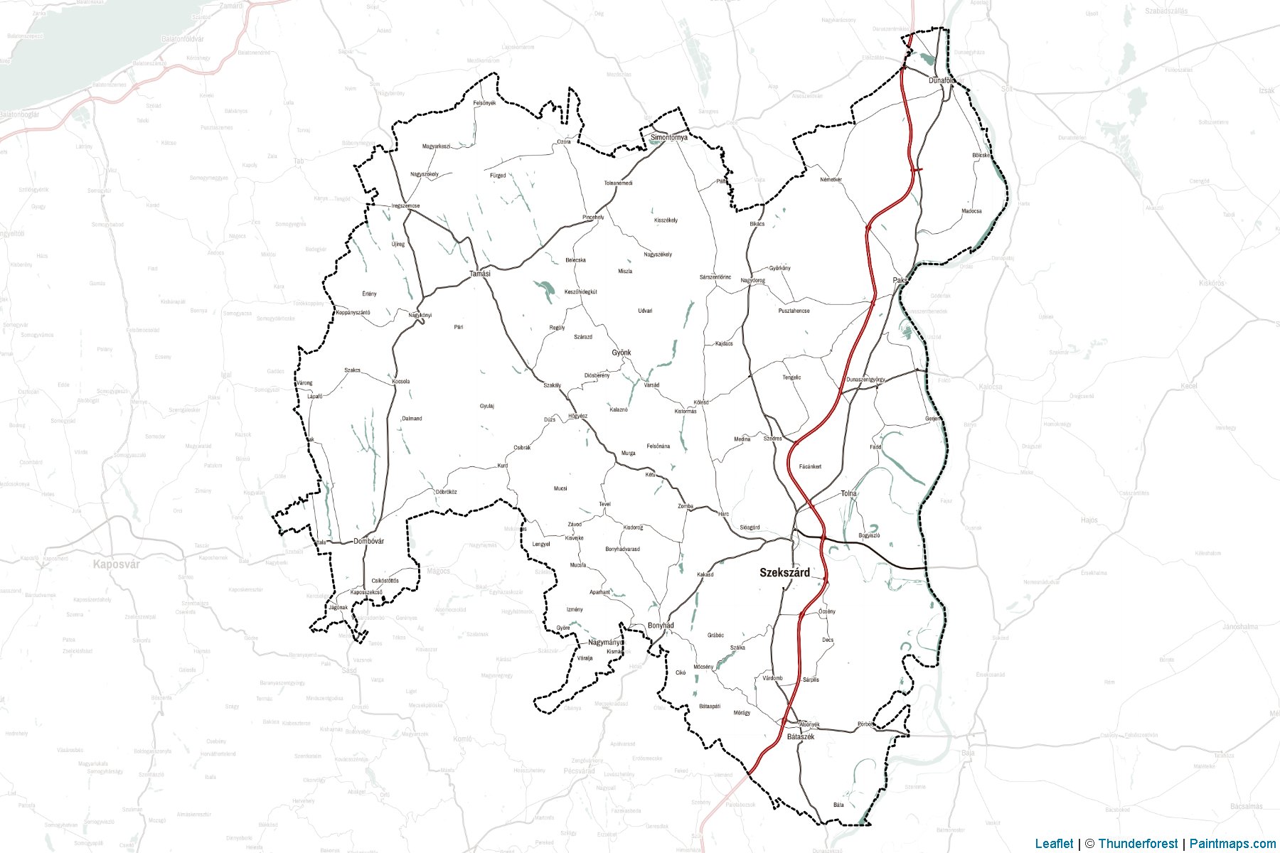 Tolna (Southern Transdanubia) Map Cropping Samples-2