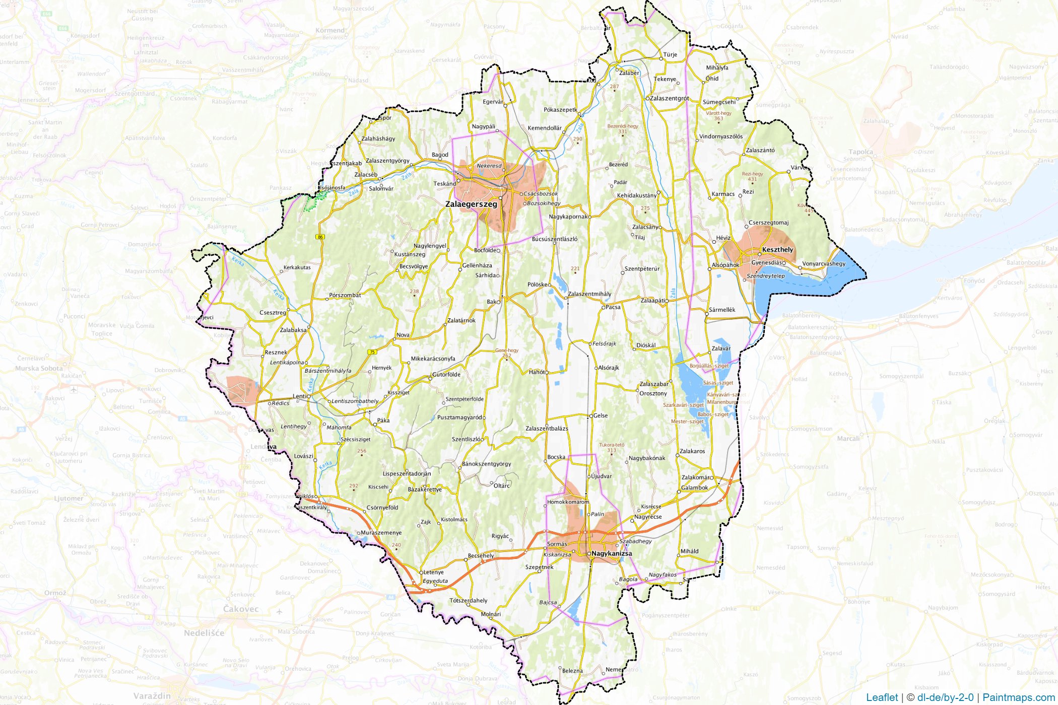 Zala (Western Transdanubia) Map Cropping Samples-1