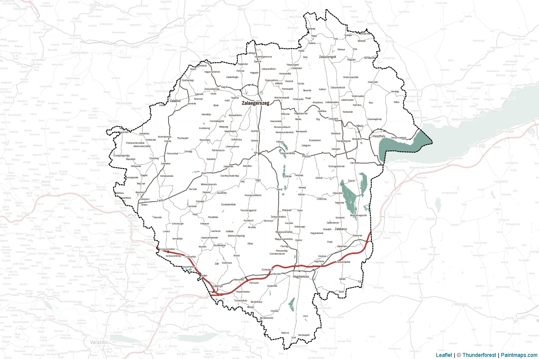 Zala (Western Transdanubia) Map Cropping Samples-2