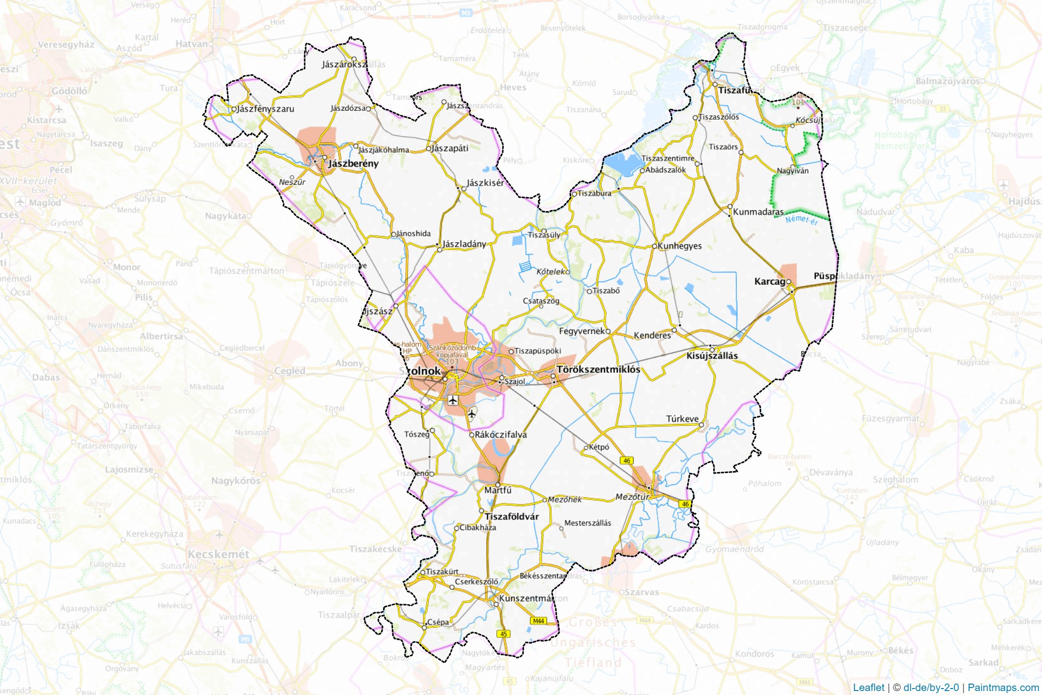 Jász-Nagykun-Szolnok (Northern Great Plain) Map Cropping Samples-1