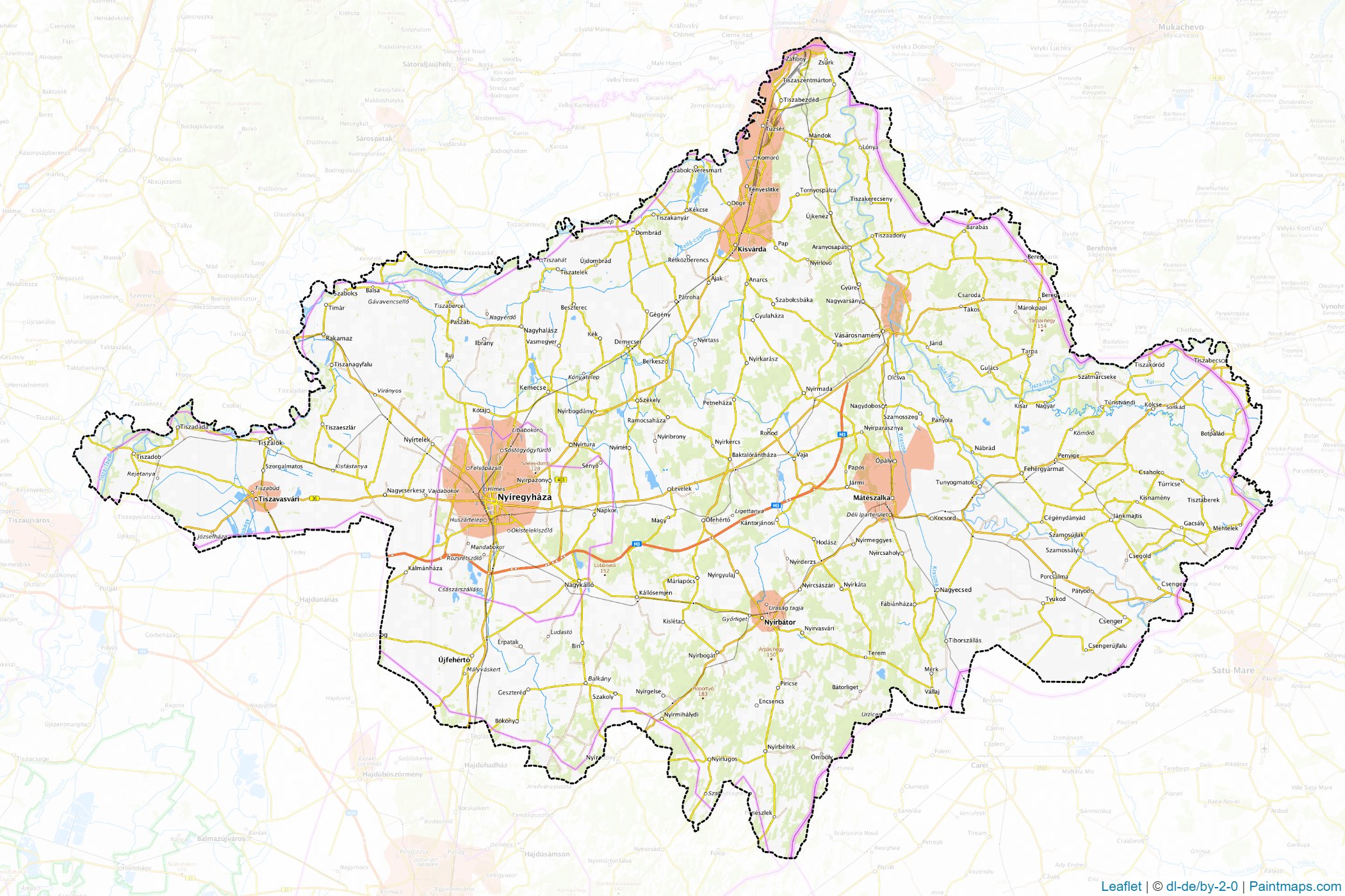 Szabolcs-Szatmár-Bereg (Northern Great Plain) Map Cropping Samples-1