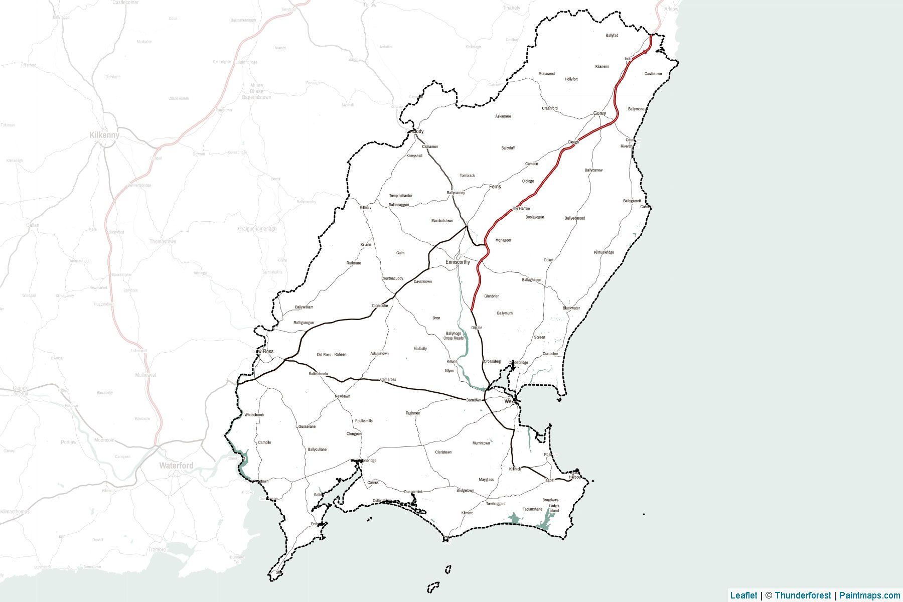 Wexford Countt (İrlanda (ada)) Haritası Örnekleri-2