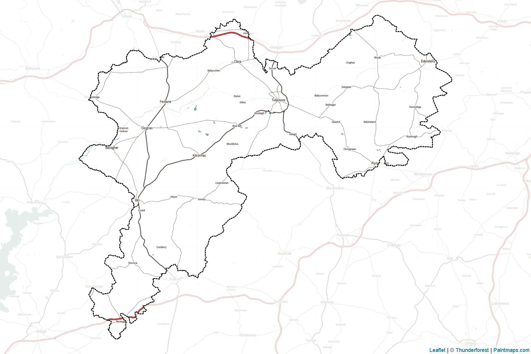 Offaly (Ireland) Map Cropping Samples-2