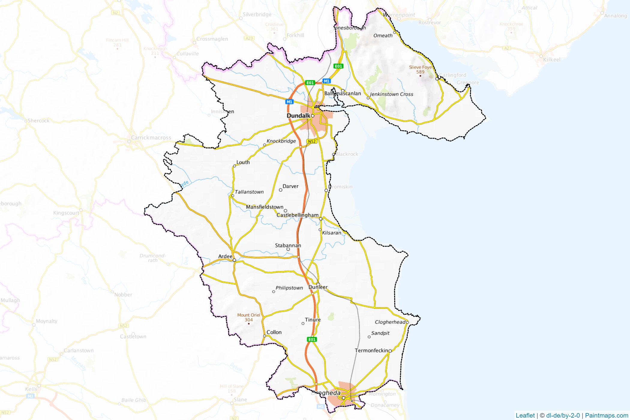 Louth (Ireland) Map Cropping Samples-1