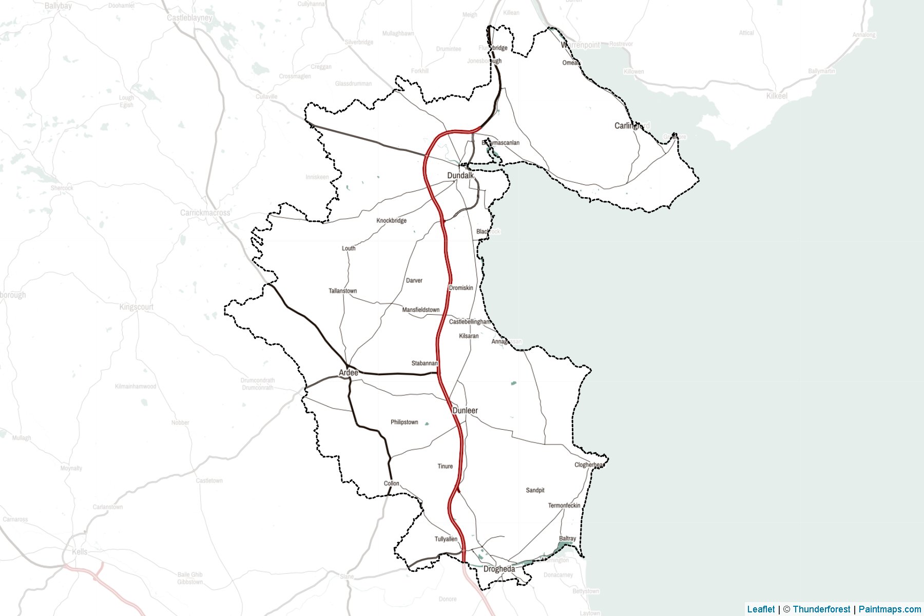 Louth (Ireland) Map Cropping Samples-2