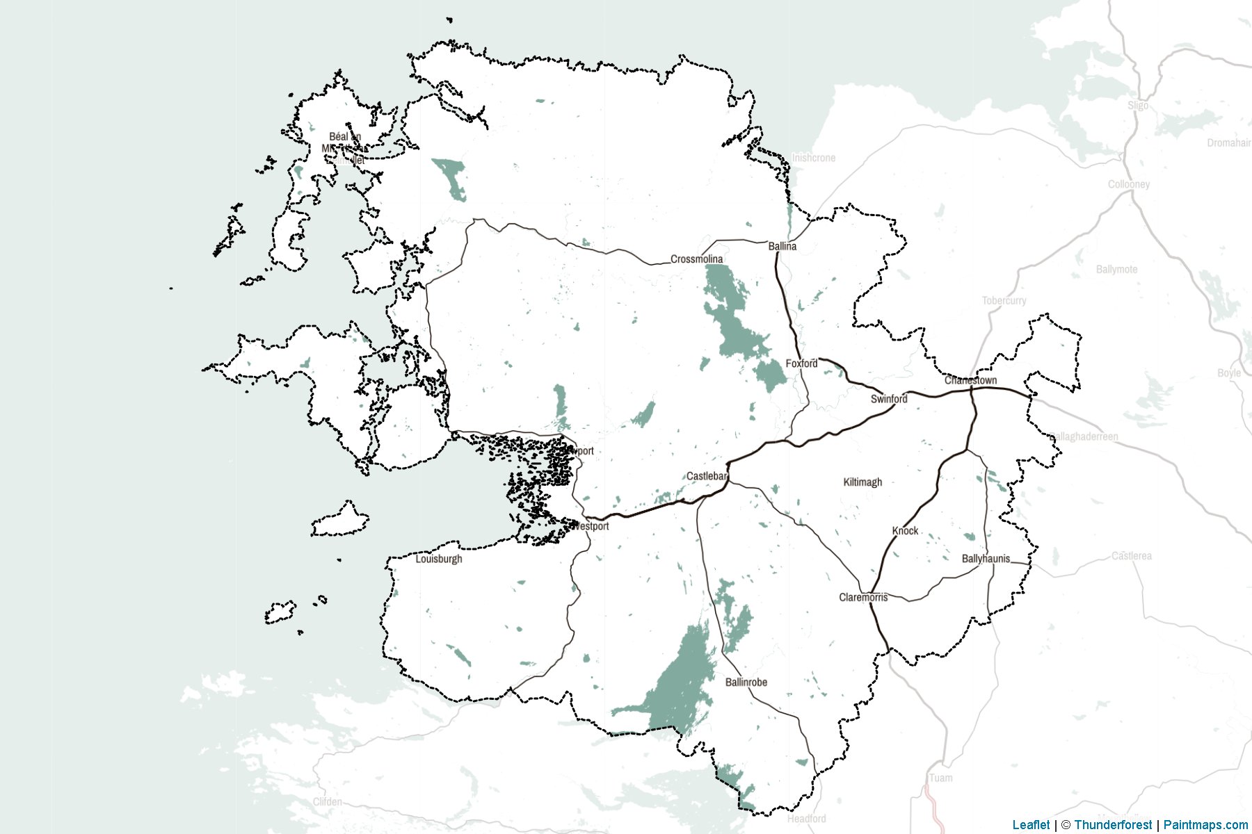 Mayo (Ireland) Map Cropping Samples-2