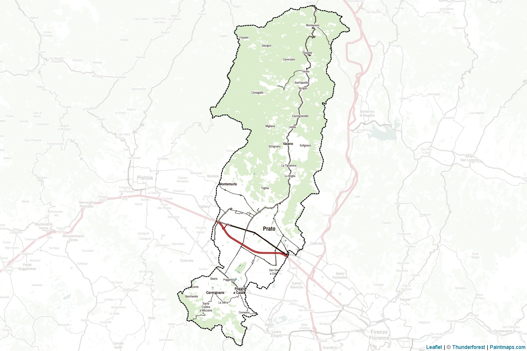 Prato (Toscany) Map Cropping Samples-2