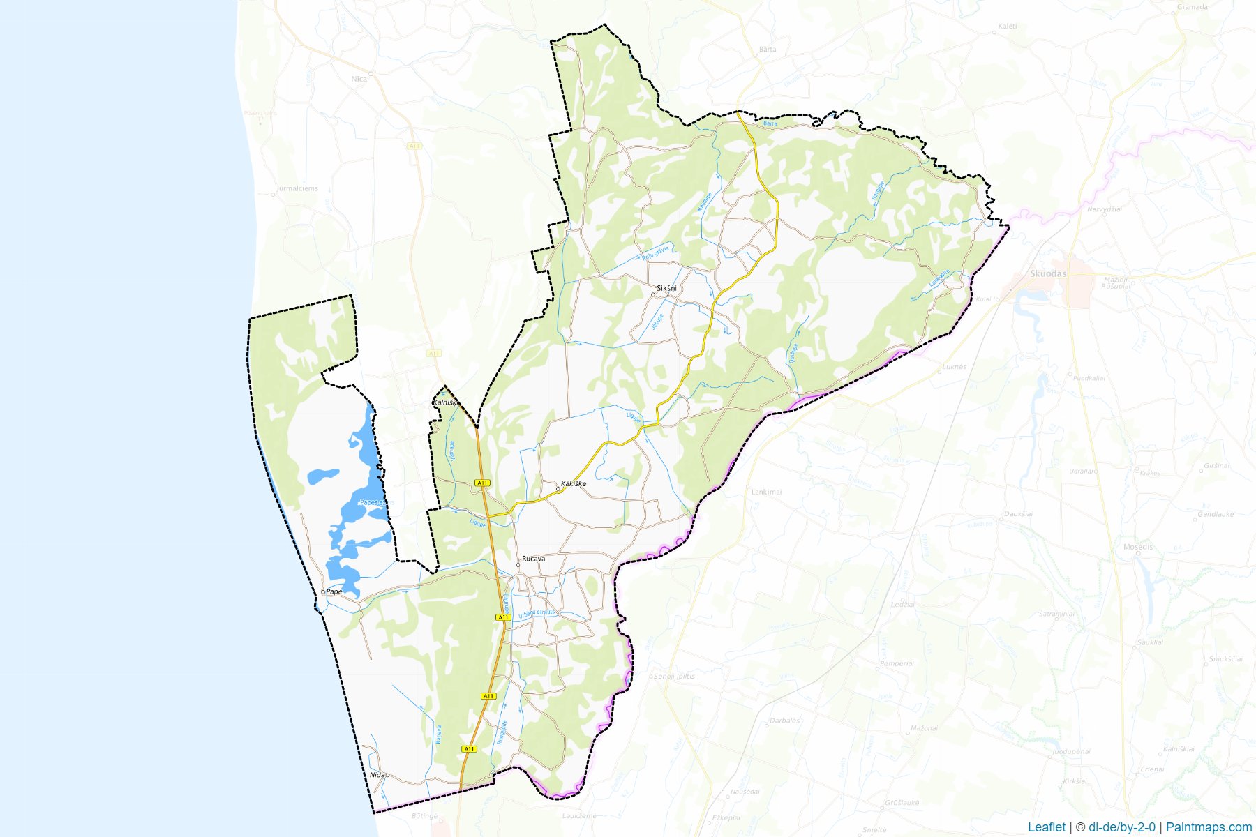 Muestras de recorte de mapas Rucavas (Letonia)-1