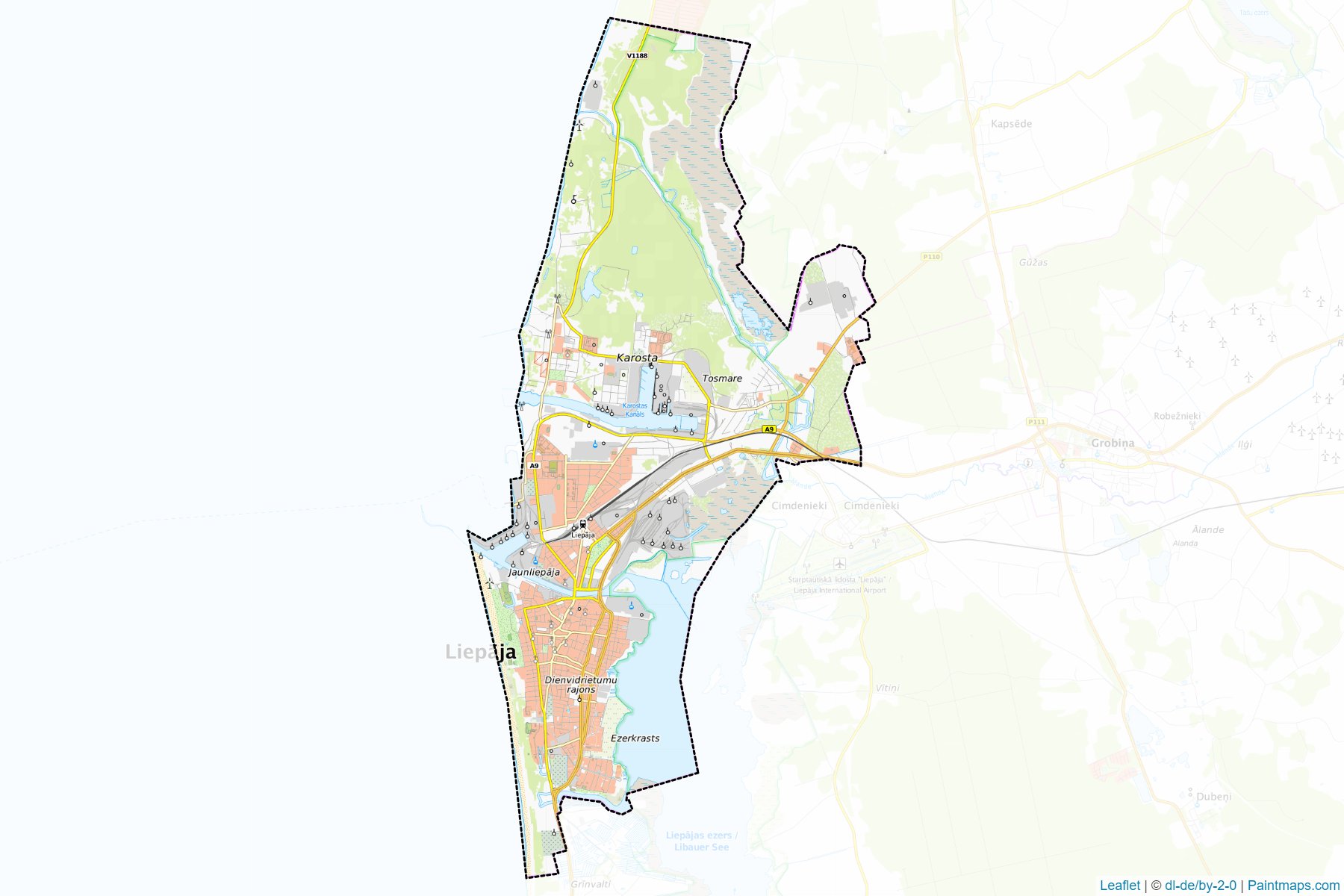 Liepaja (Latvia) Map Cropping Samples-1