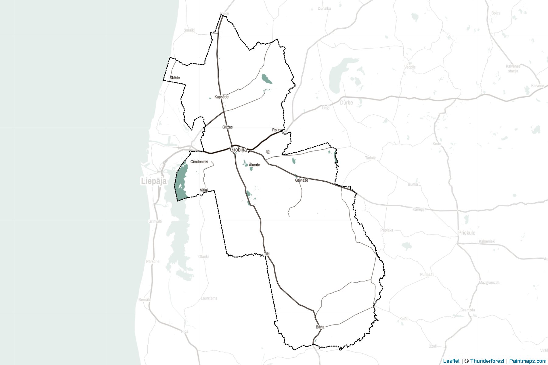 Muestras de recorte de mapas Grobinas (Letonia)-2