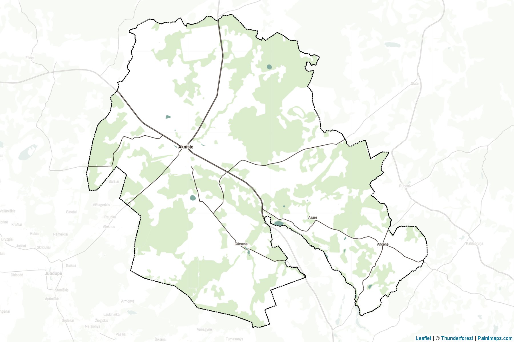 Muestras de recorte de mapas Aknistes (Letonia)-2