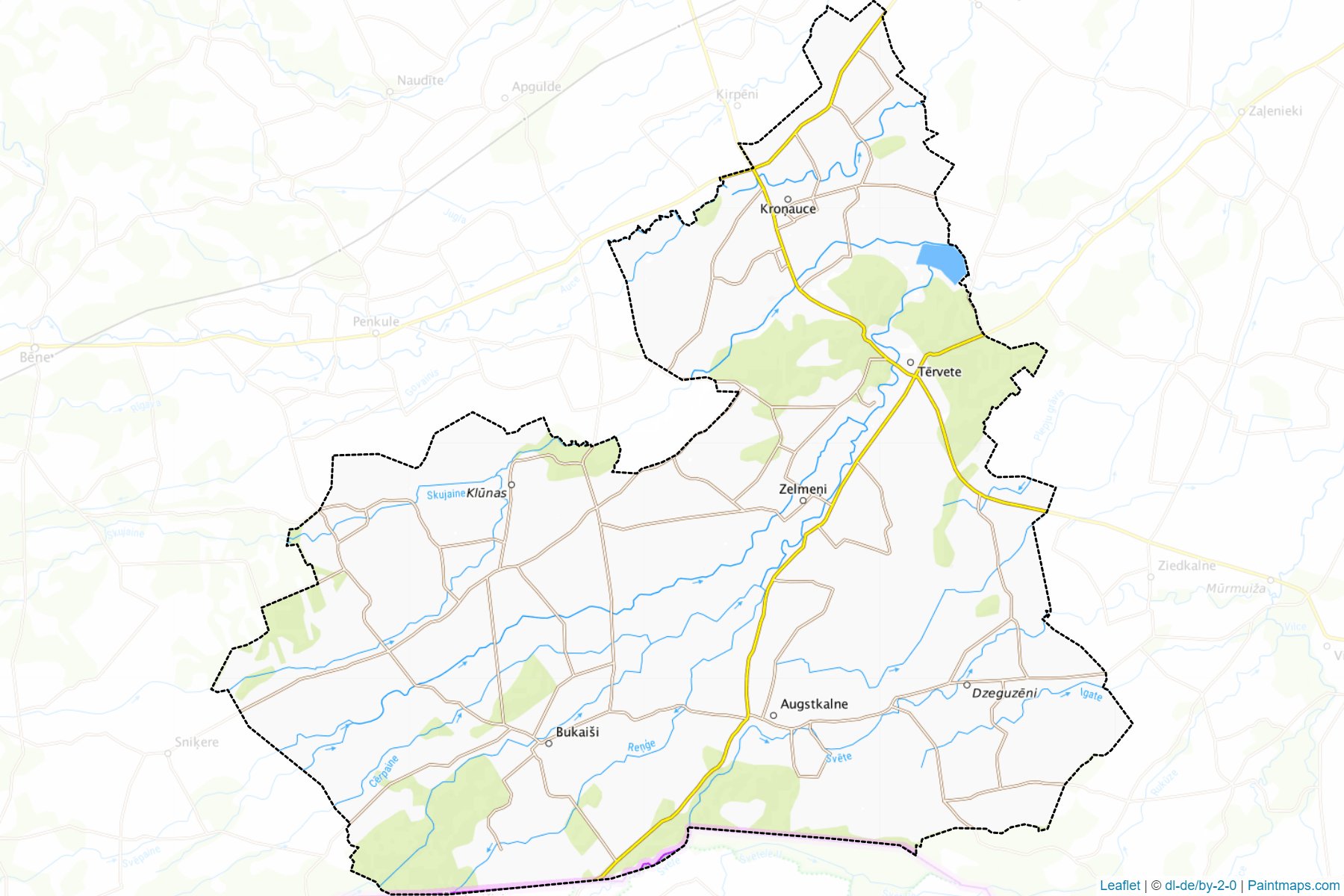 Muestras de recorte de mapas Tervetes (Letonia)-1