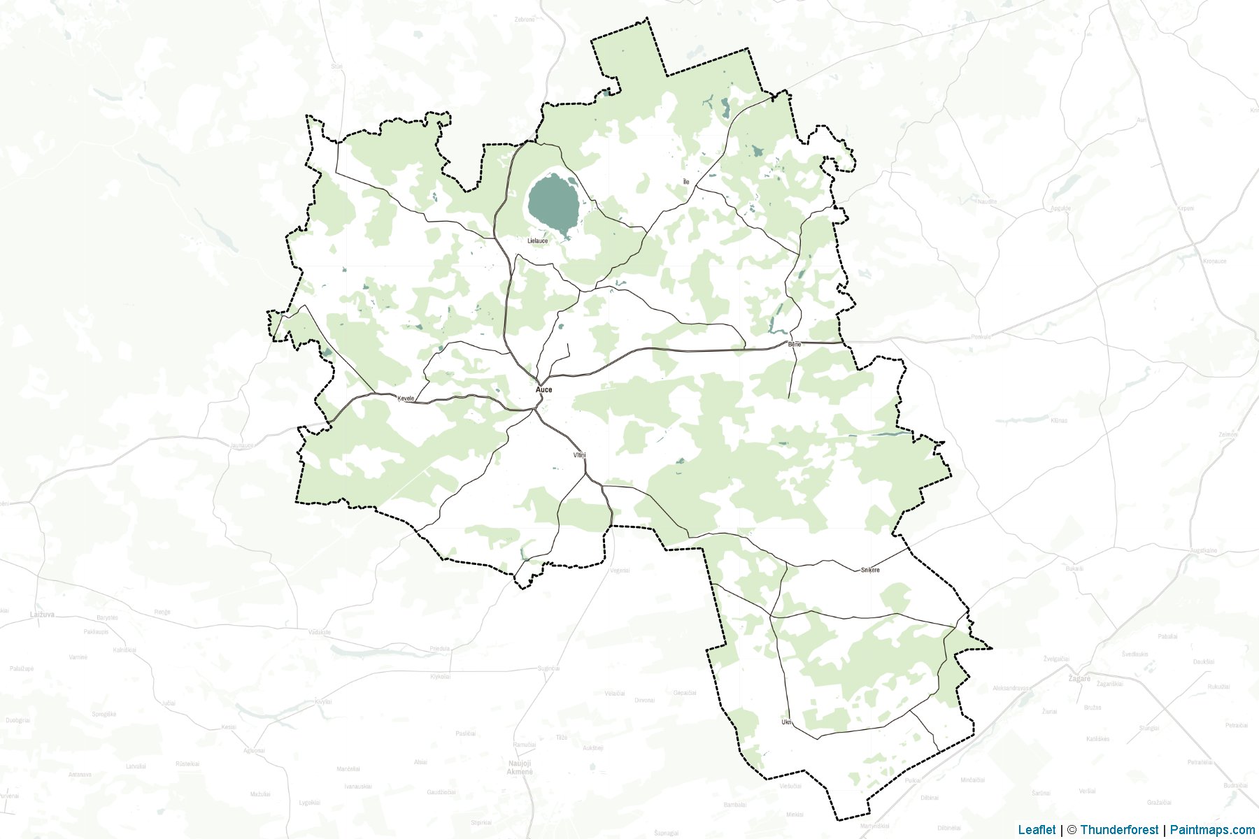 Muestras de recorte de mapas Auces (Letonia)-2