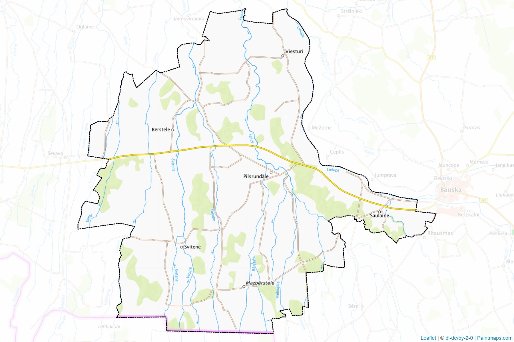 Muestras de recorte de mapas Rundales (Letonia)-1