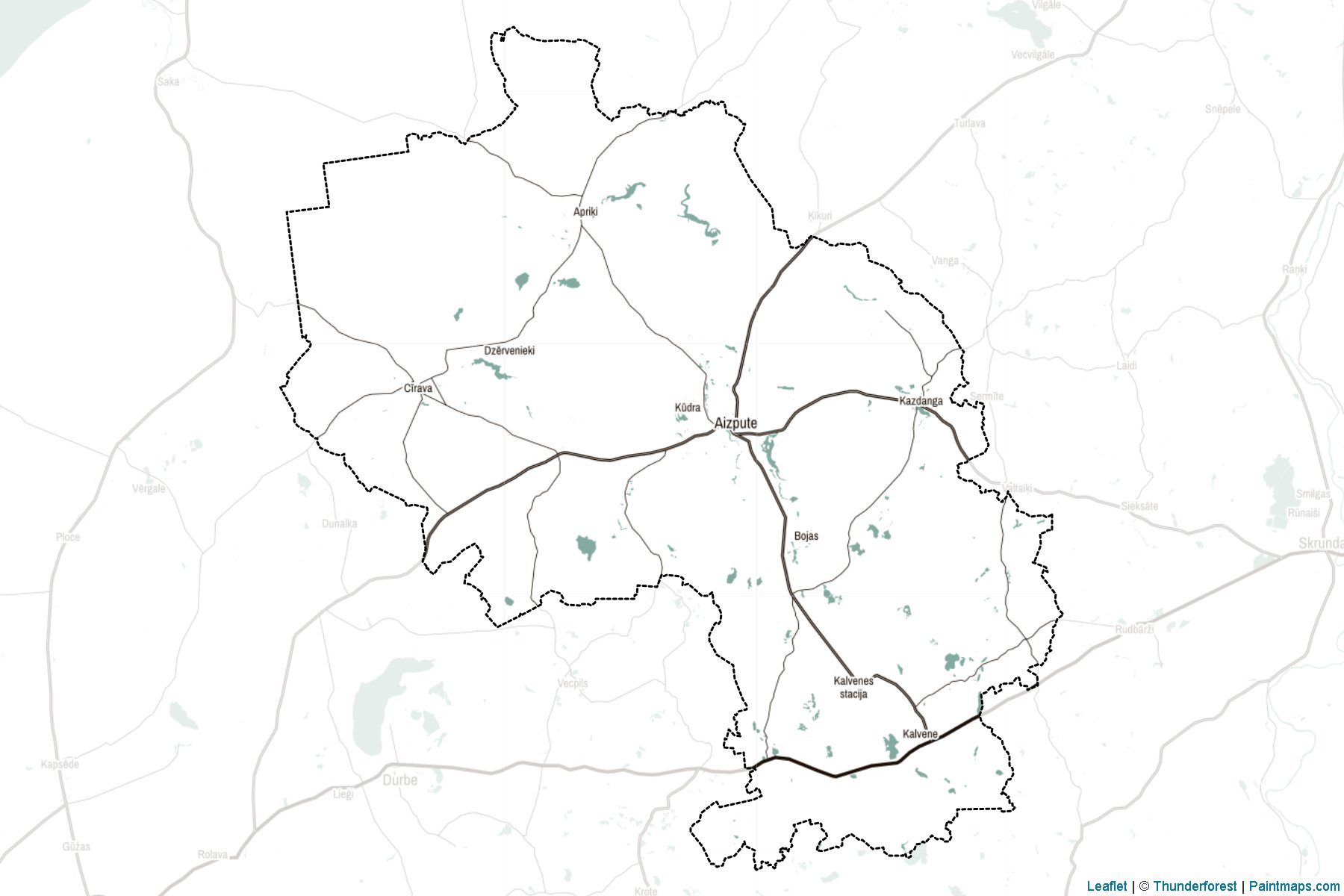 Aizpute Belediyesi (Letonya) Haritası Örnekleri-2