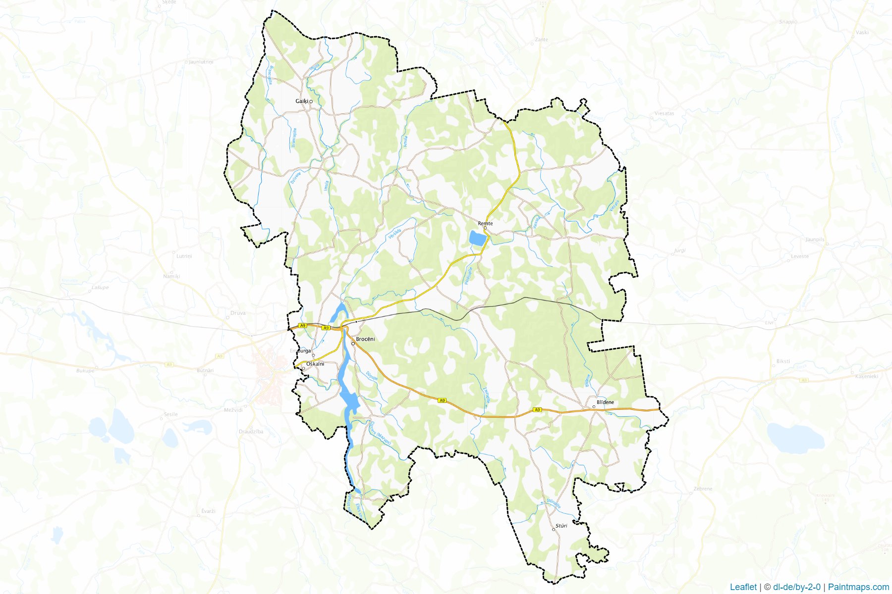 Muestras de recorte de mapas Brocenu (Letonia)-1