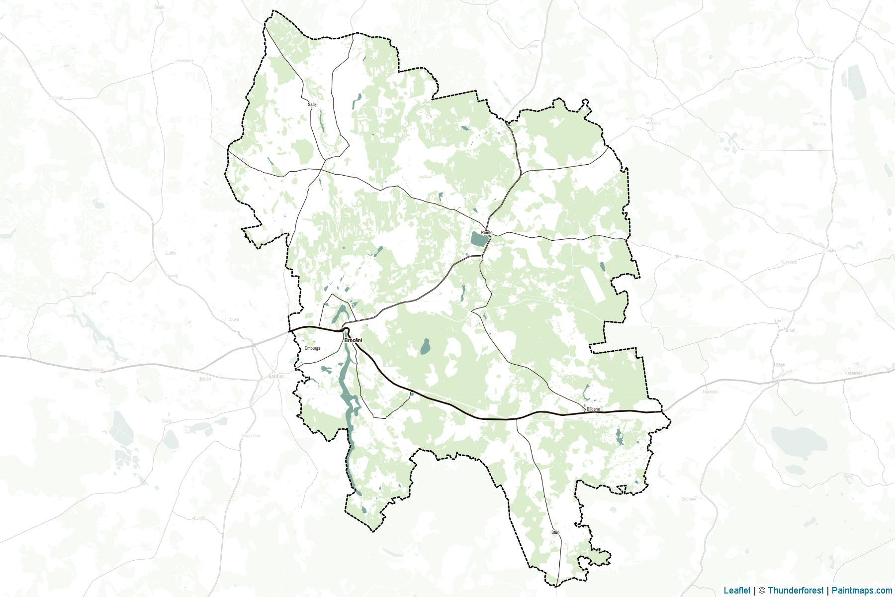 Muestras de recorte de mapas Brocenu (Letonia)-2