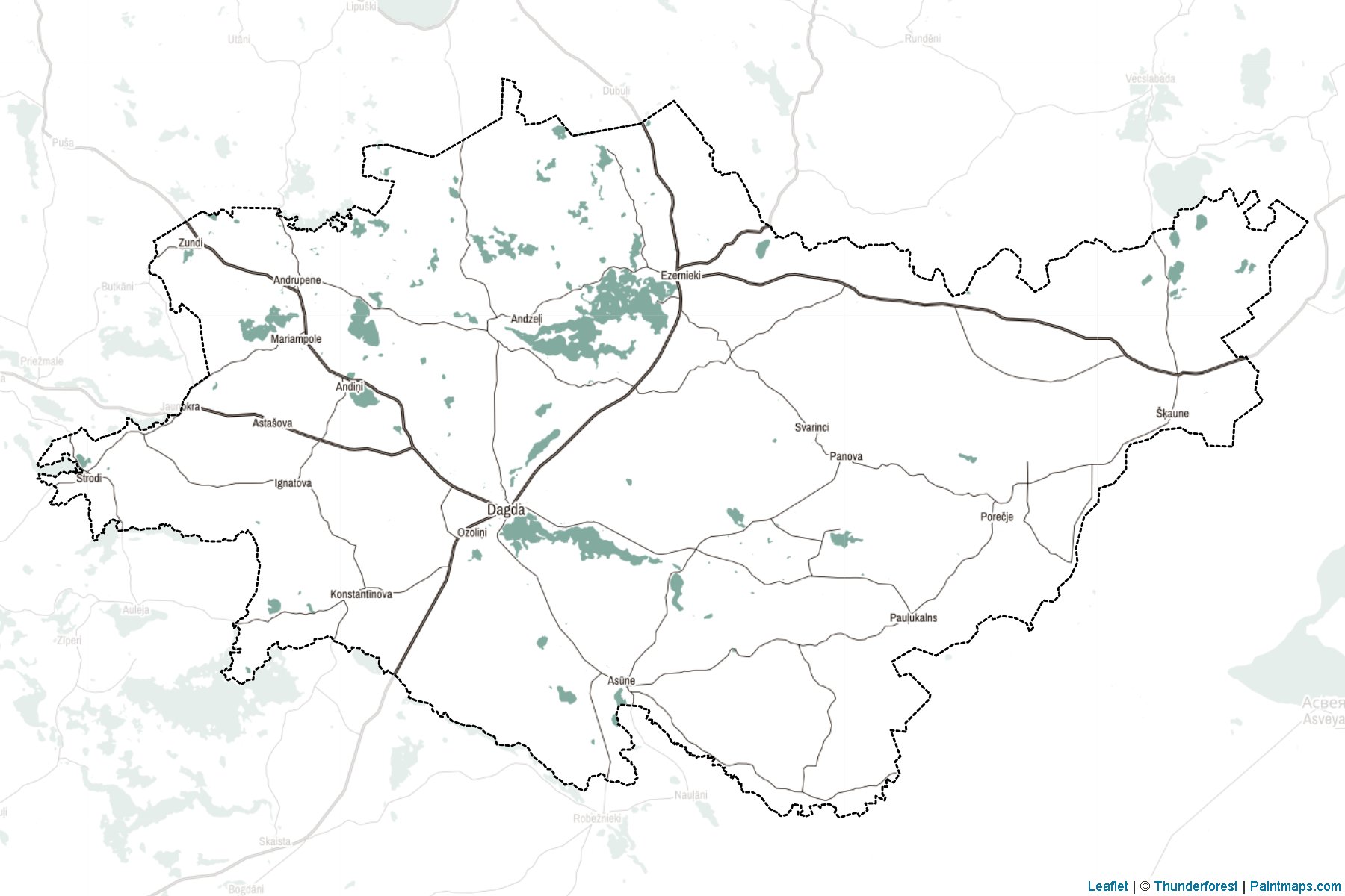 Muestras de recorte de mapas Dagdas (Letonia)-2