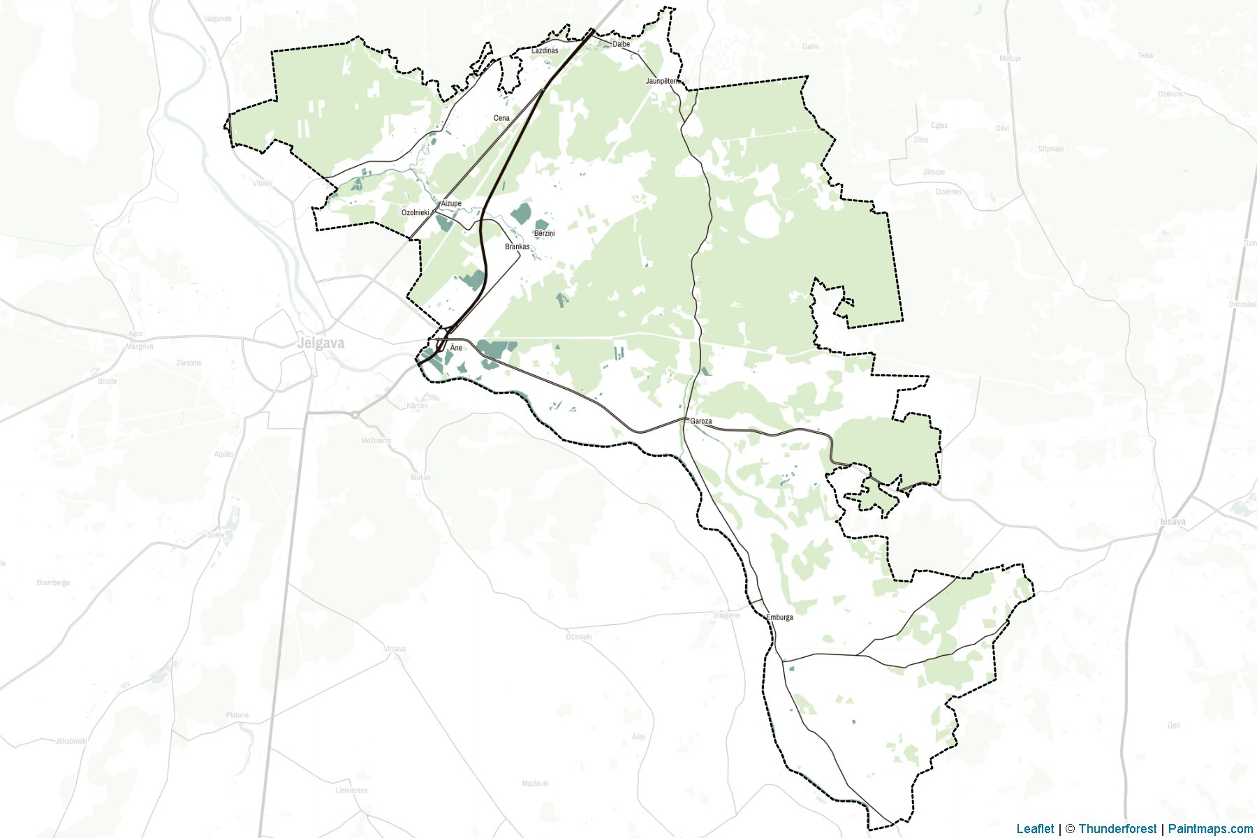 Muestras de recorte de mapas Ozolnieku (Letonia)-2