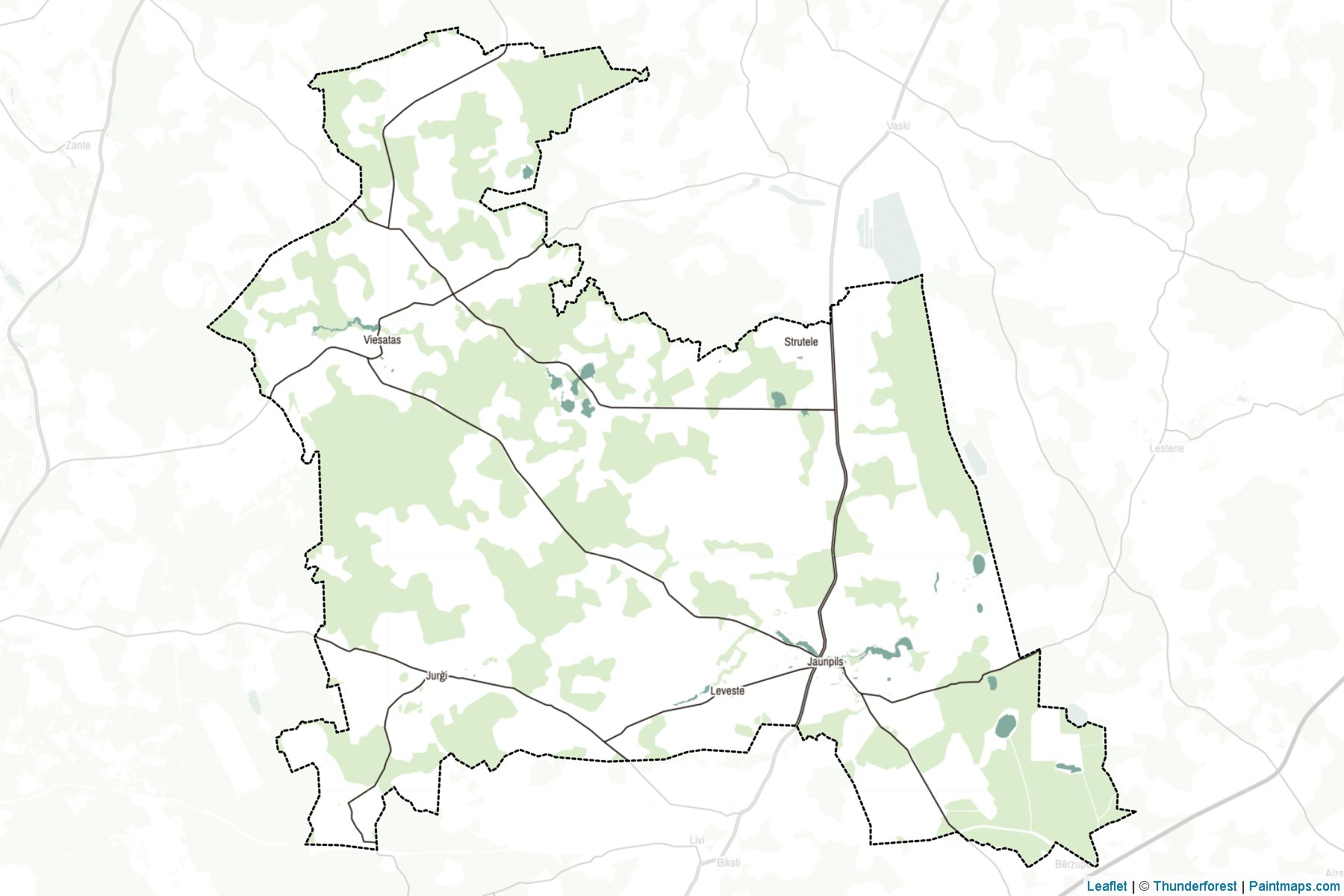 Muestras de recorte de mapas Jaunpils (Letonia)-2