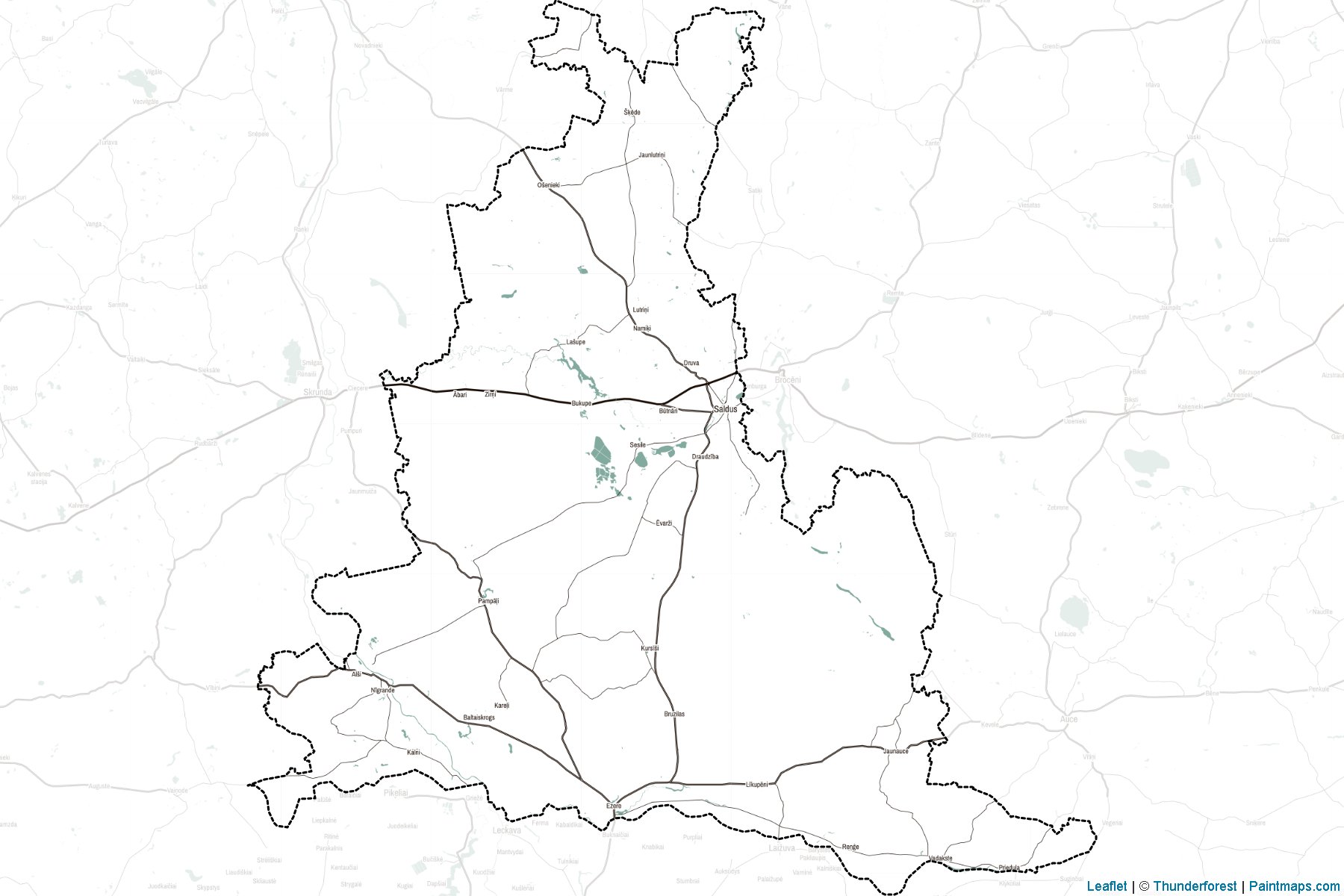 Muestras de recorte de mapas Saldus (Letonia)-2