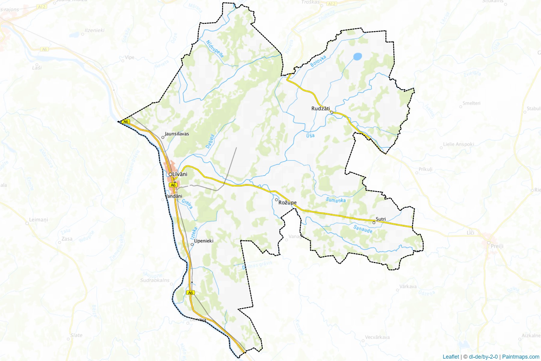 Muestras de recorte de mapas Livanu (Letonia)-1